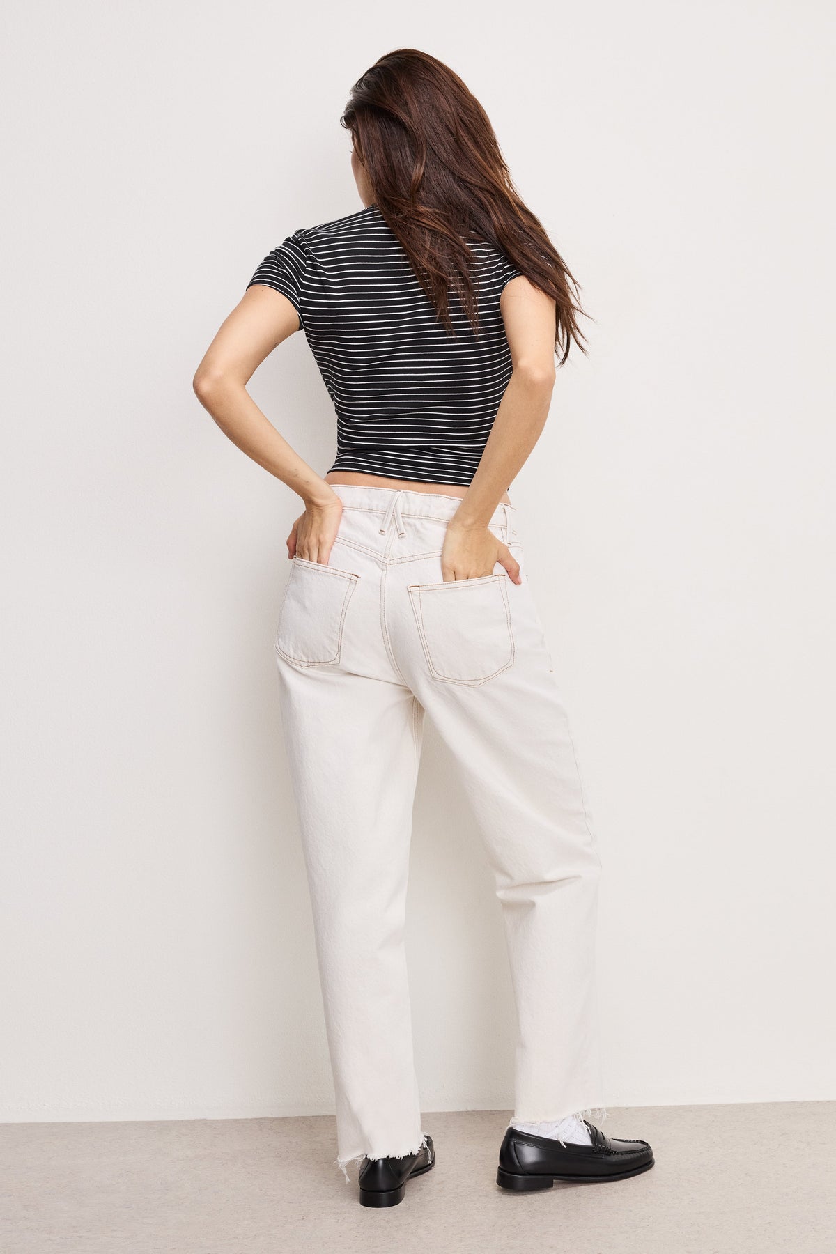 Premium GOOD RELAXED STRAIGHT JEANS PEARL001