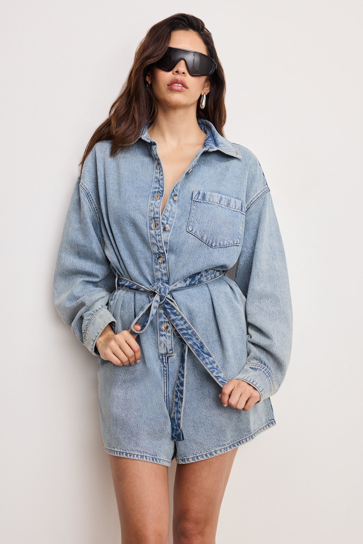 Premium WEIGHTLESS DENIM ROMPER INDIGO793