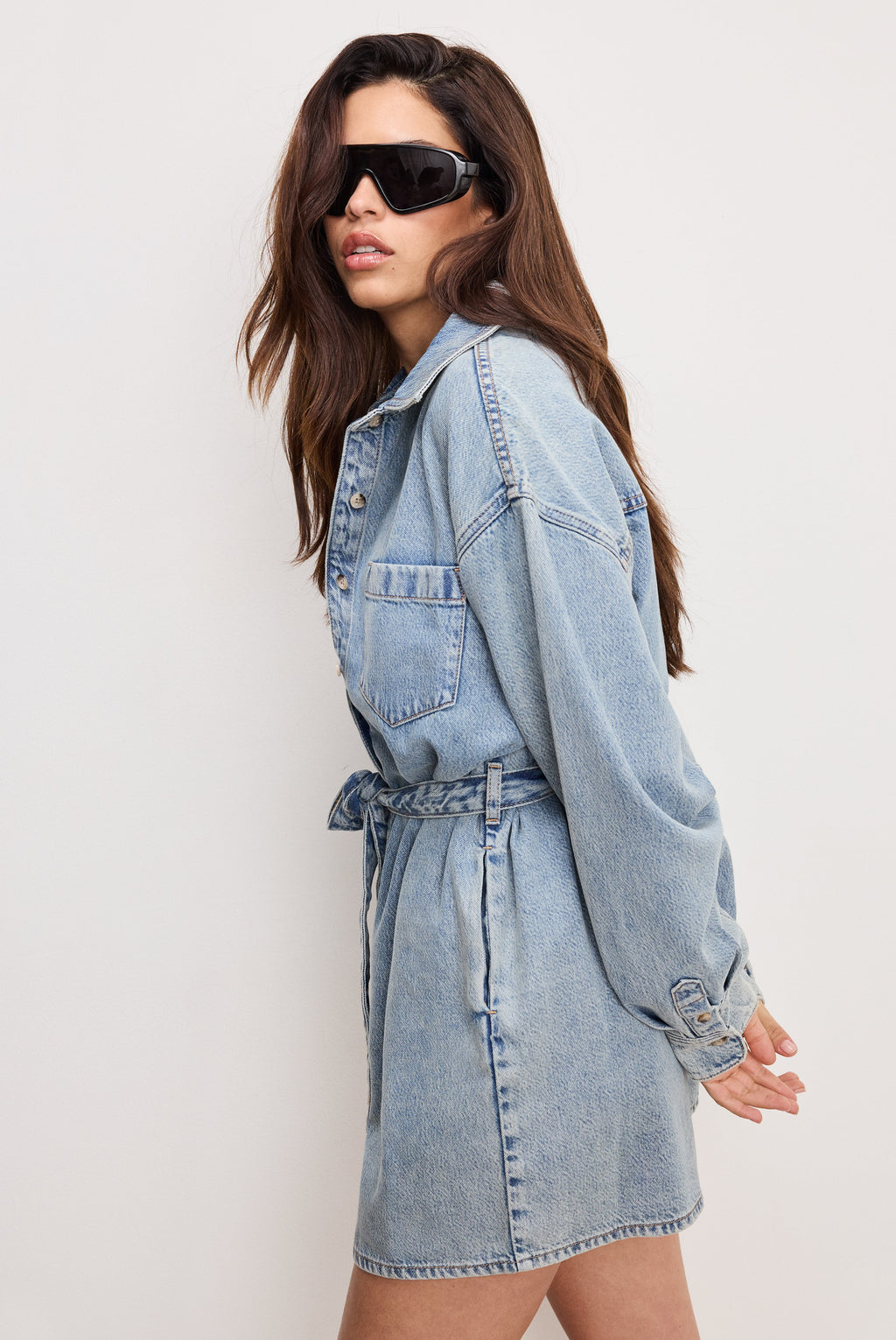 Premium WEIGHTLESS DENIM ROMPER INDIGO793