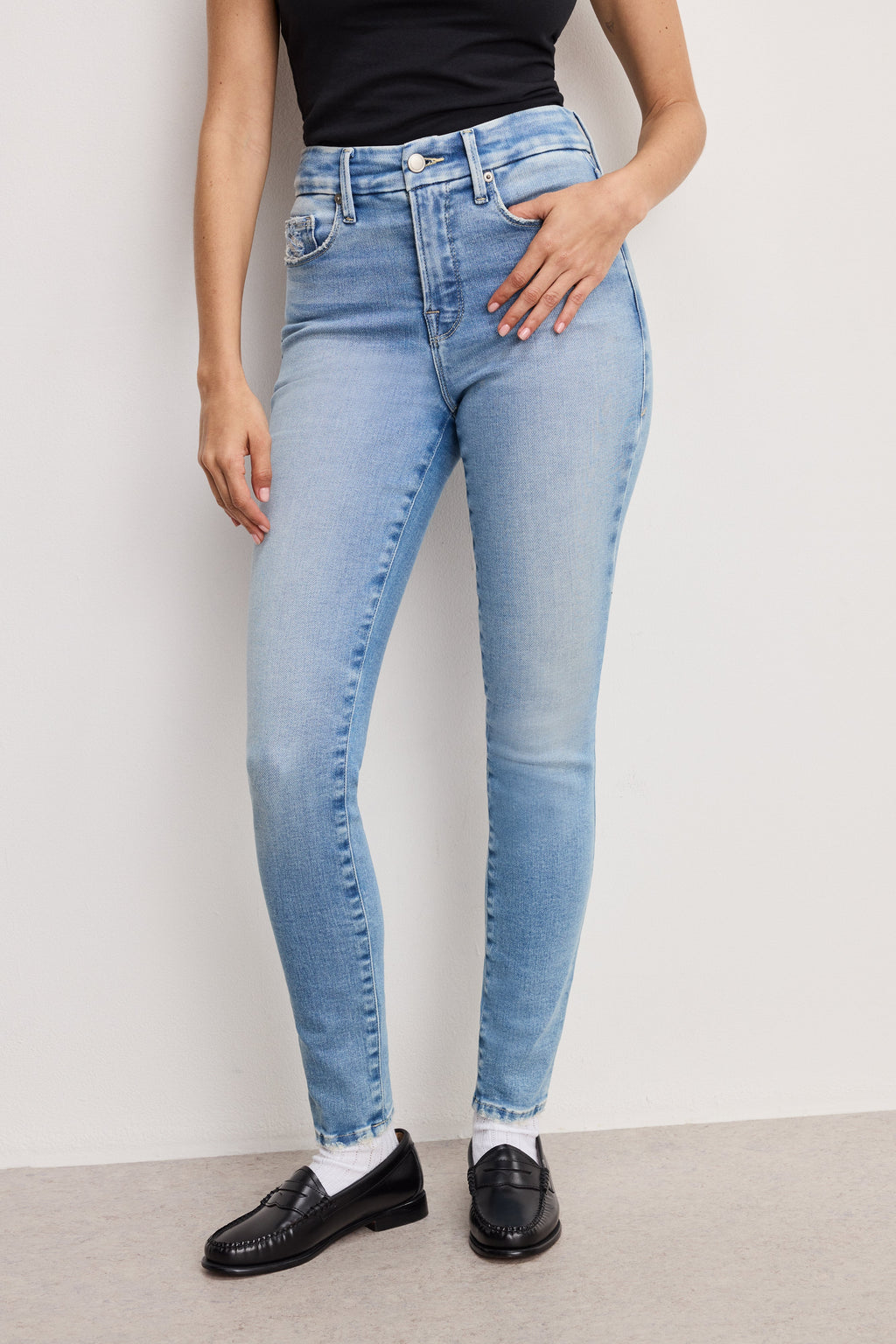 Premium SOFT TECH GOOD LEGS SKINNY JEANS INDIGO799