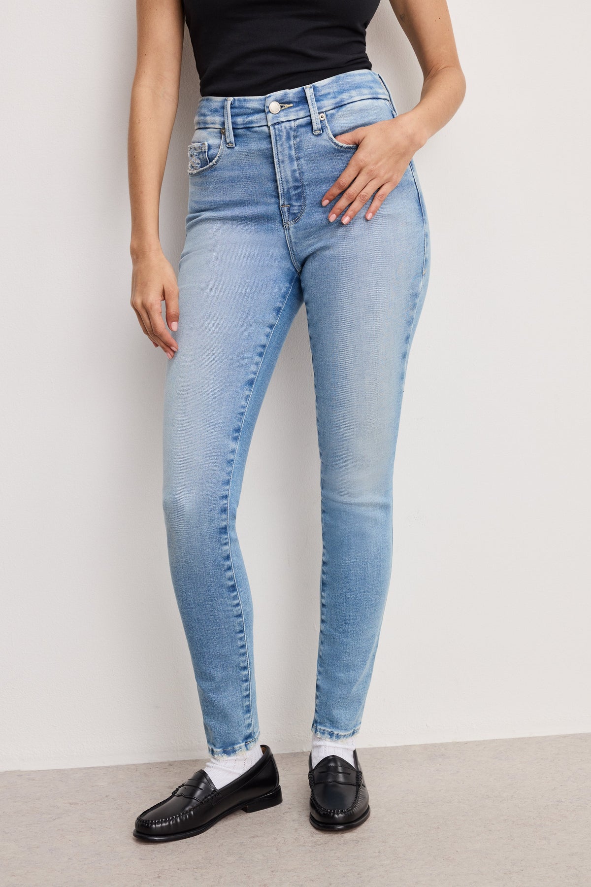 Premium SOFT TECH GOOD LEGS SKINNY JEANS INDIGO799