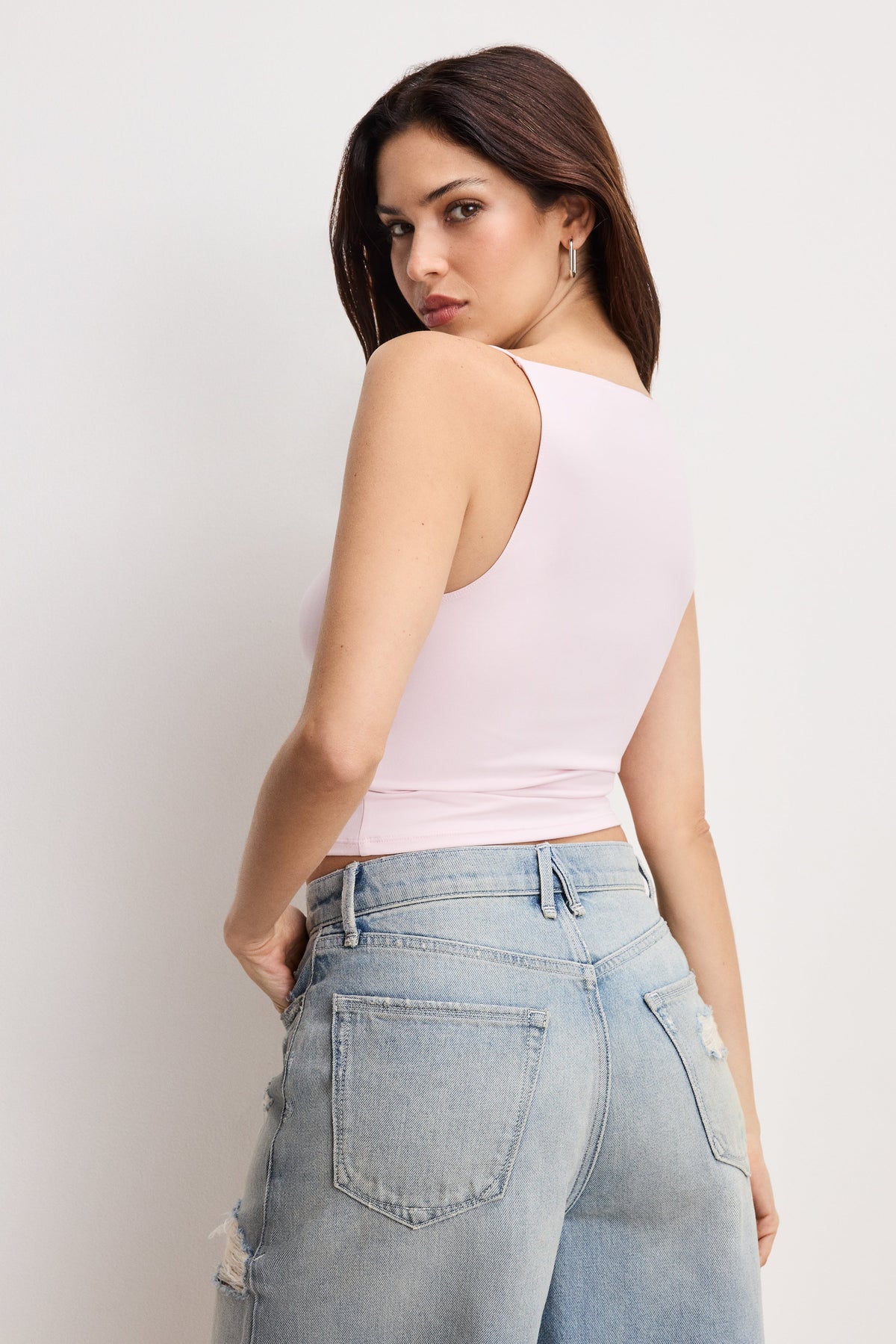 Premium WEIGHTLESS SLEEVELESS TANK COTTON CANDY PINK003