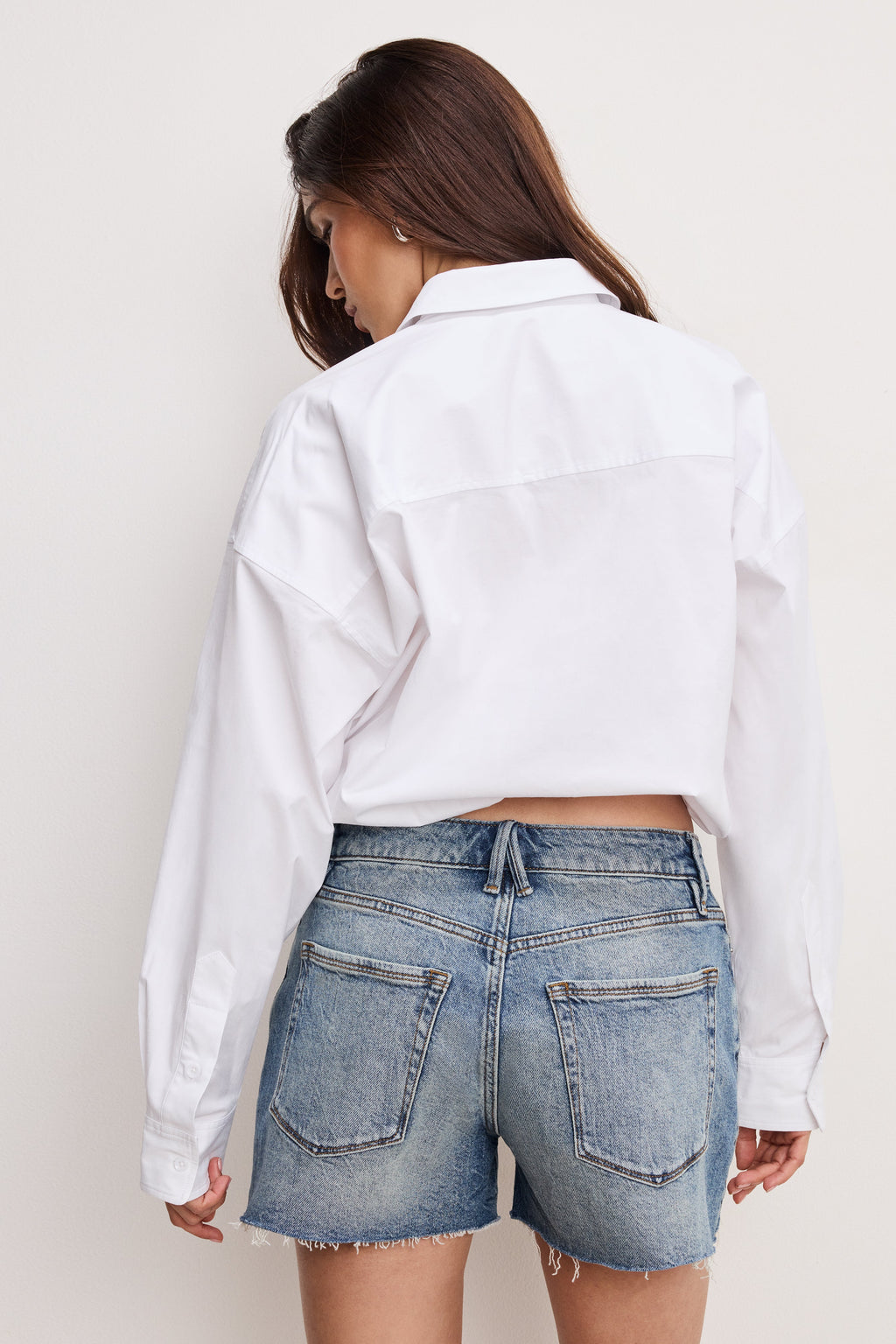 Premium POPLIN BUBBLE SHIRT WHITE001