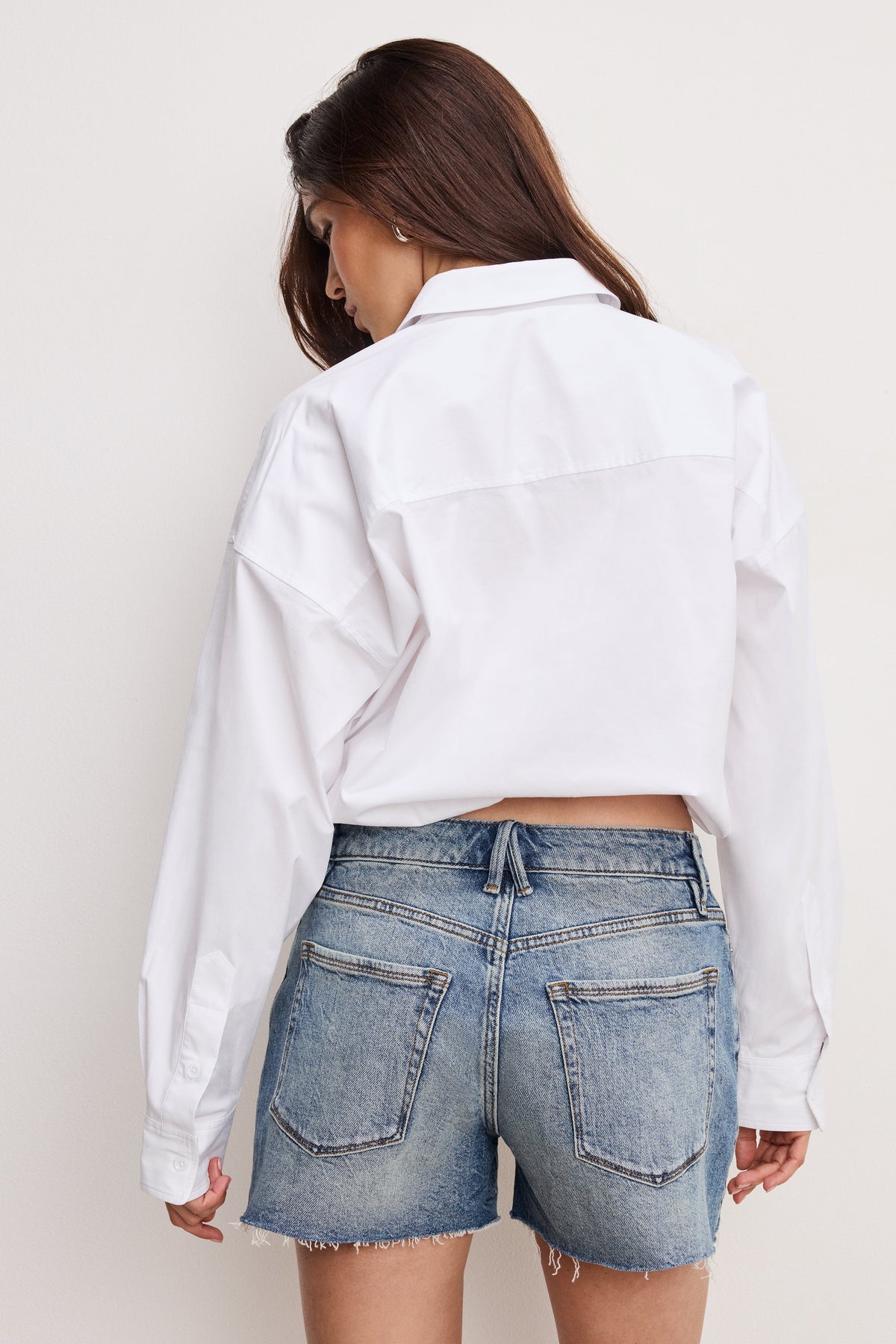 Premium POPLIN BUBBLE SHIRT WHITE001