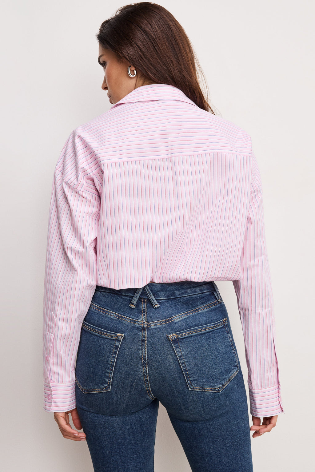 Premium POPLIN BUBBLE SHIRT CANDY STRIPE001