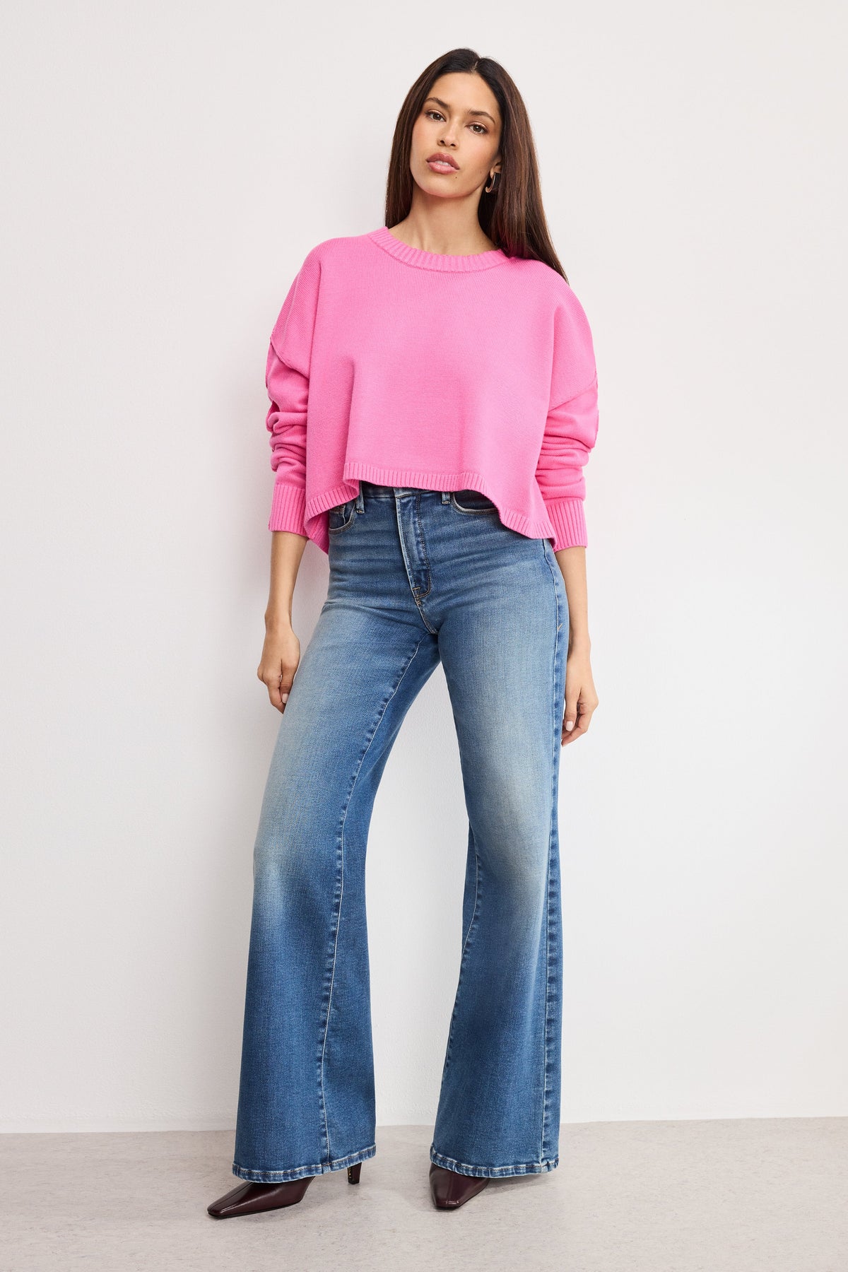 Premium COZY KNIT CREW NECK BOUQUET001