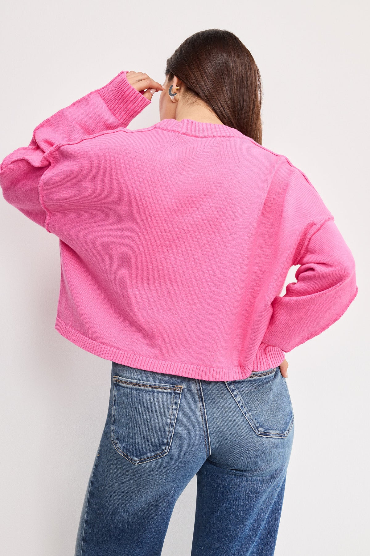 Premium COZY KNIT CREW NECK BOUQUET001