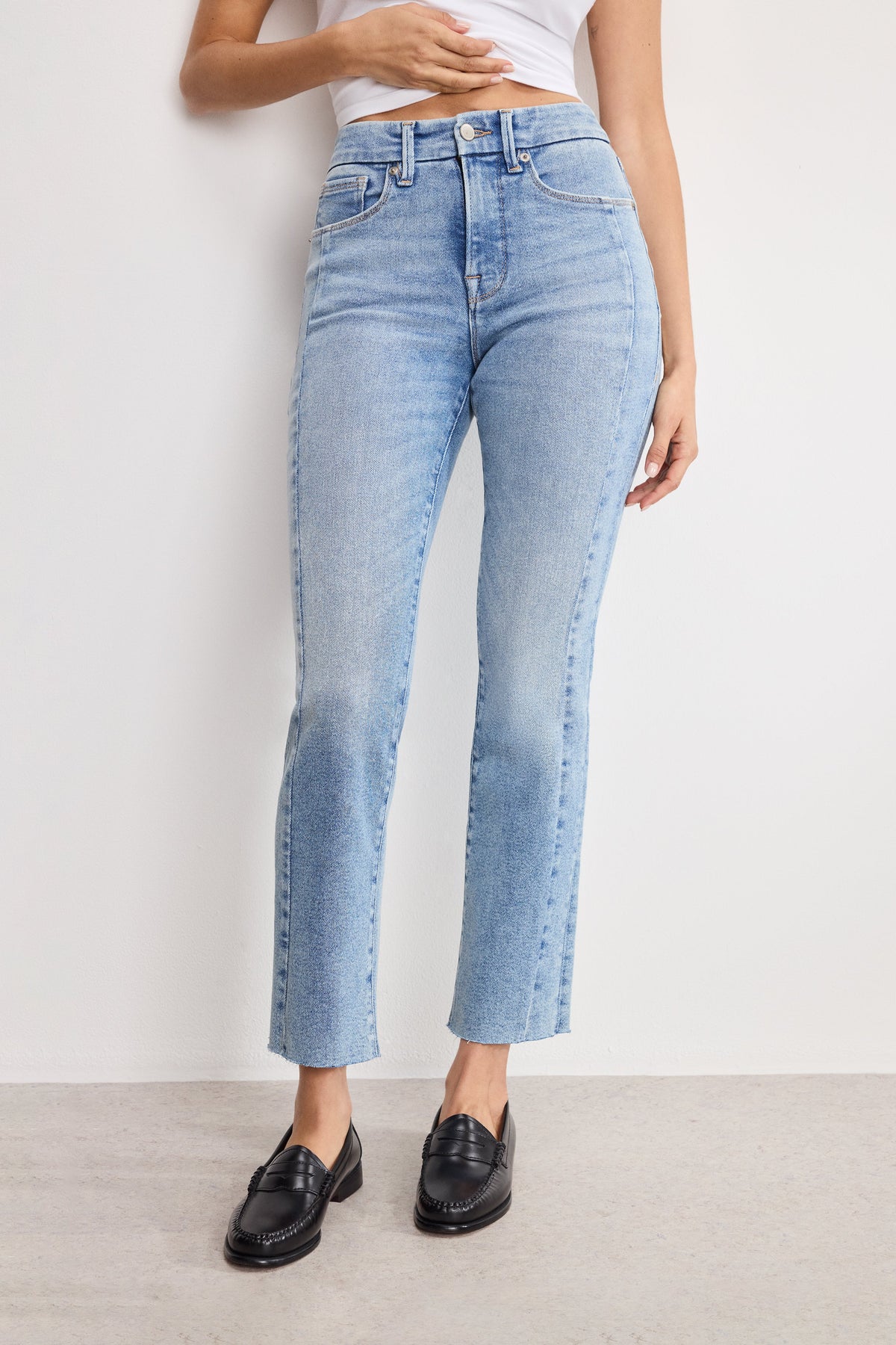 Premium SOFT TECH GOOD LEGS STRAIGHT JEANS INDIGO799
