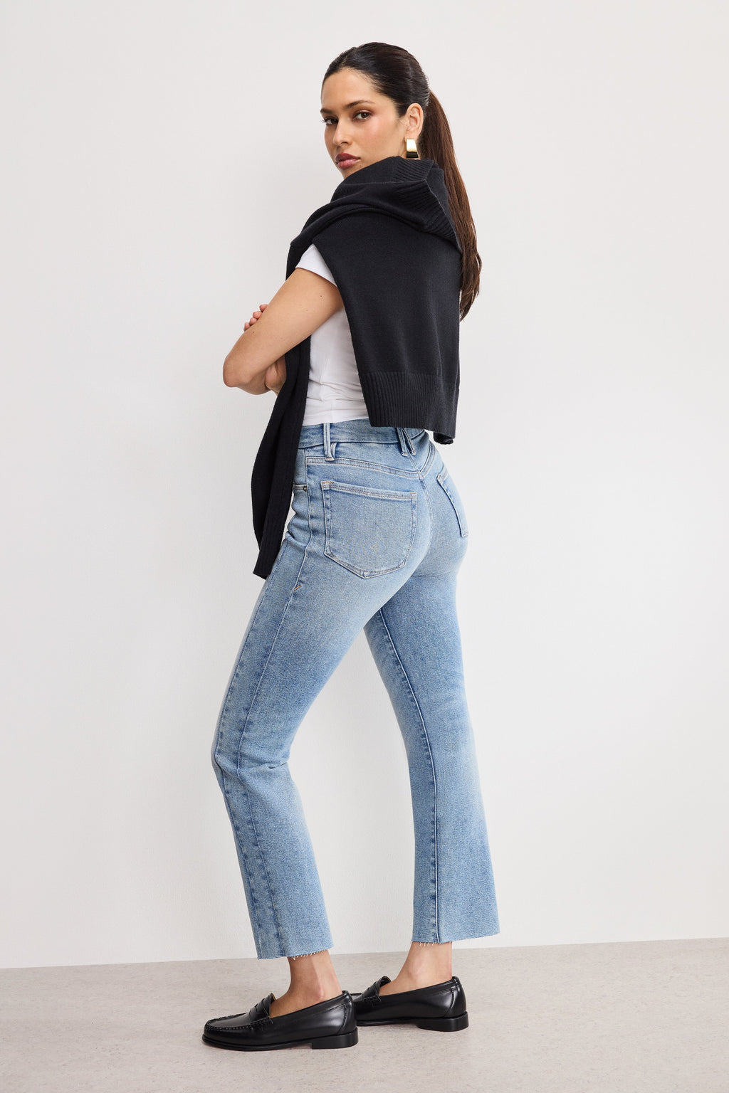 Premium SOFT TECH GOOD LEGS STRAIGHT JEANS INDIGO799