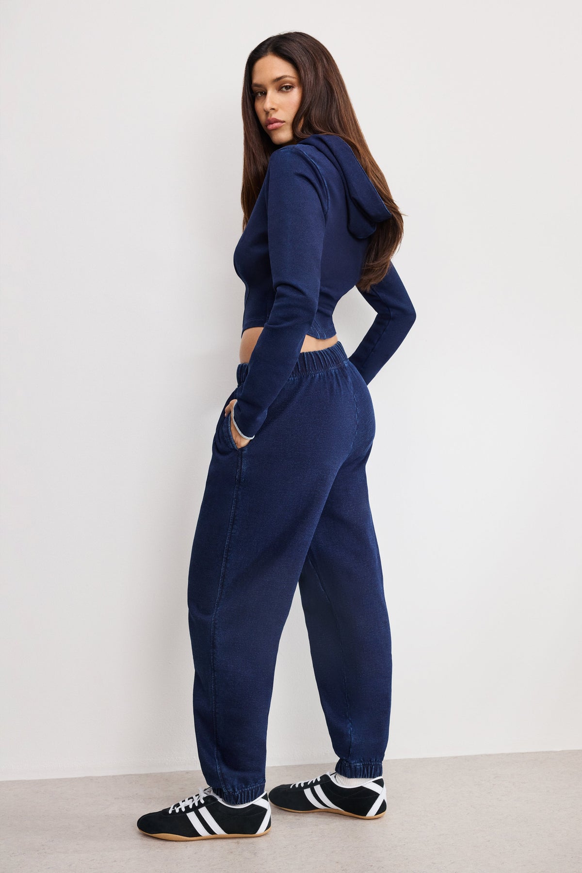 Premium JEANIUS BOYFRIEND SWEATPANTS INDIGO1029