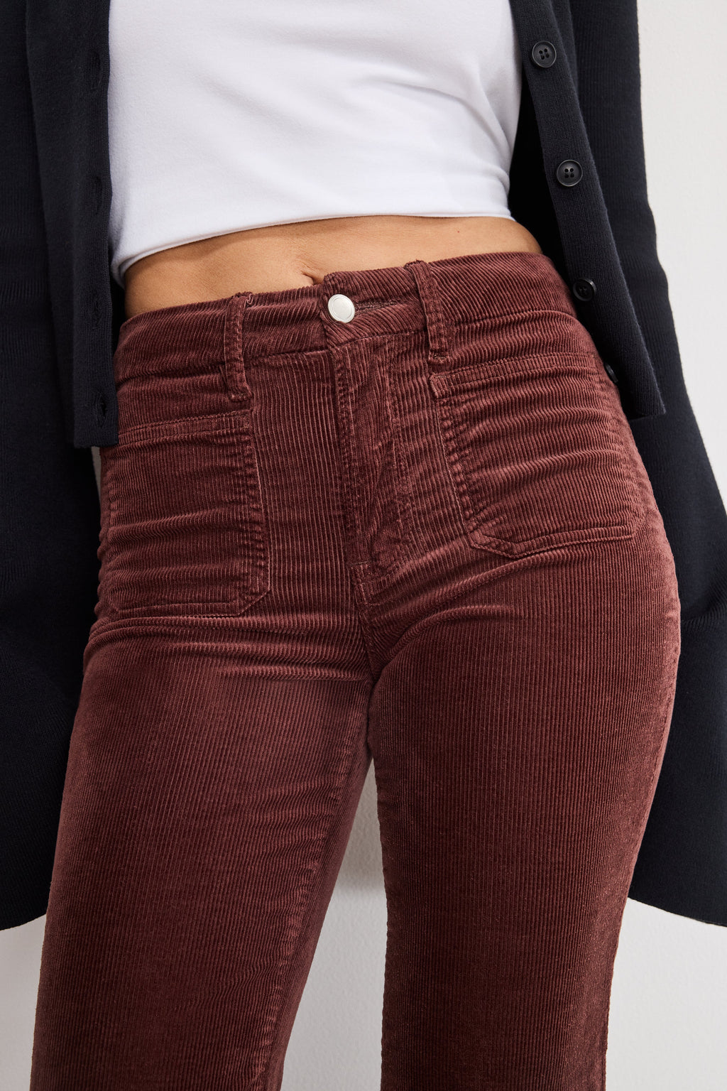 Premium GOOD LEGS FLARE CORDUROY PANTS WALNUT004