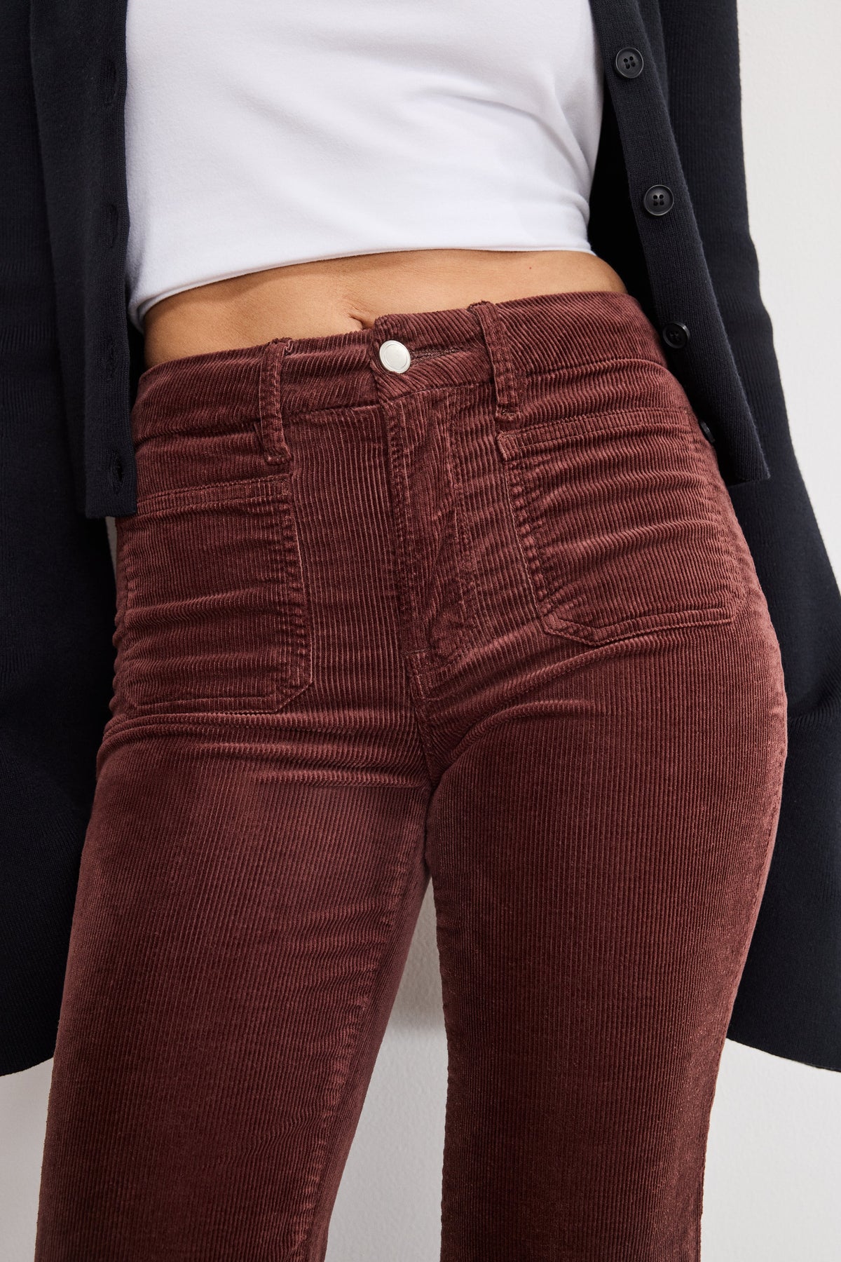 Premium GOOD LEGS FLARE CORDUROY PANTS WALNUT004