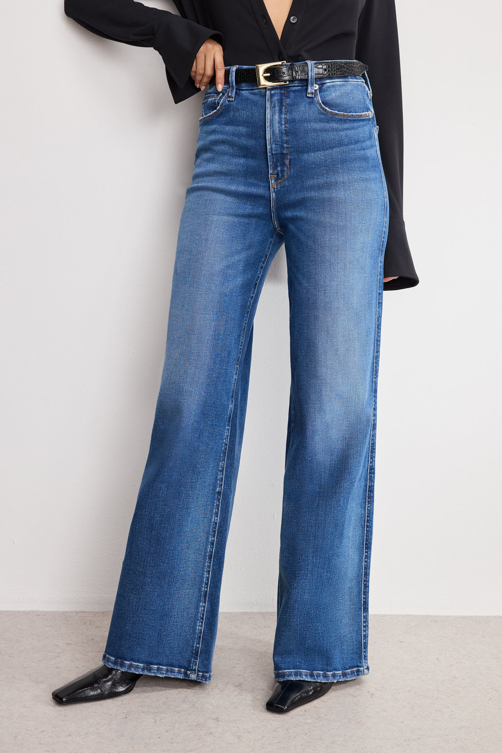 Premium SOFT TECH GOOD SKATE WIDE LEG JEANS INDIGO891