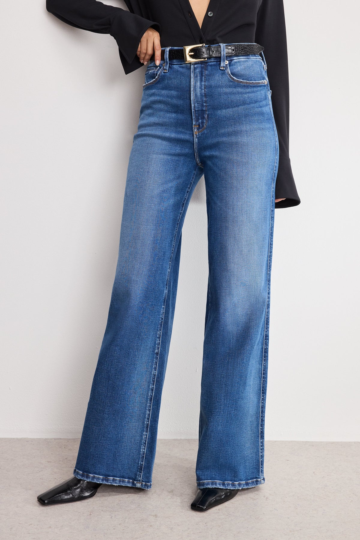 Premium SOFT TECH GOOD SKATE WIDE LEG JEANS INDIGO891