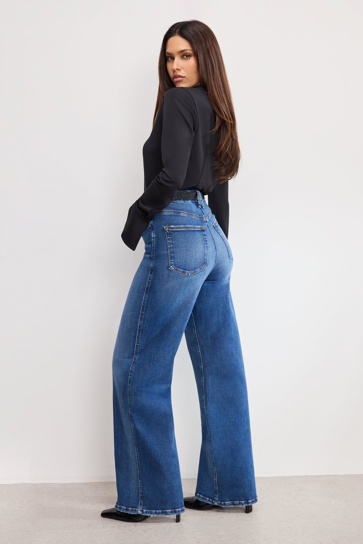 Premium SOFT TECH GOOD SKATE WIDE LEG JEANS INDIGO891