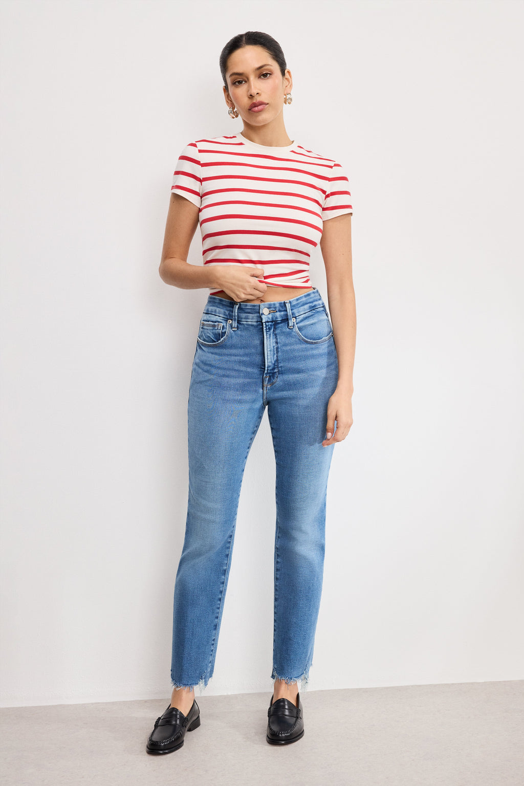 Premium SOFT TECH GOOD LEGS STRAIGHT JEANS INDIGO514