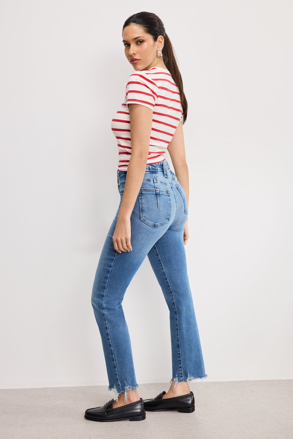 Premium SOFT TECH GOOD LEGS STRAIGHT JEANS INDIGO514