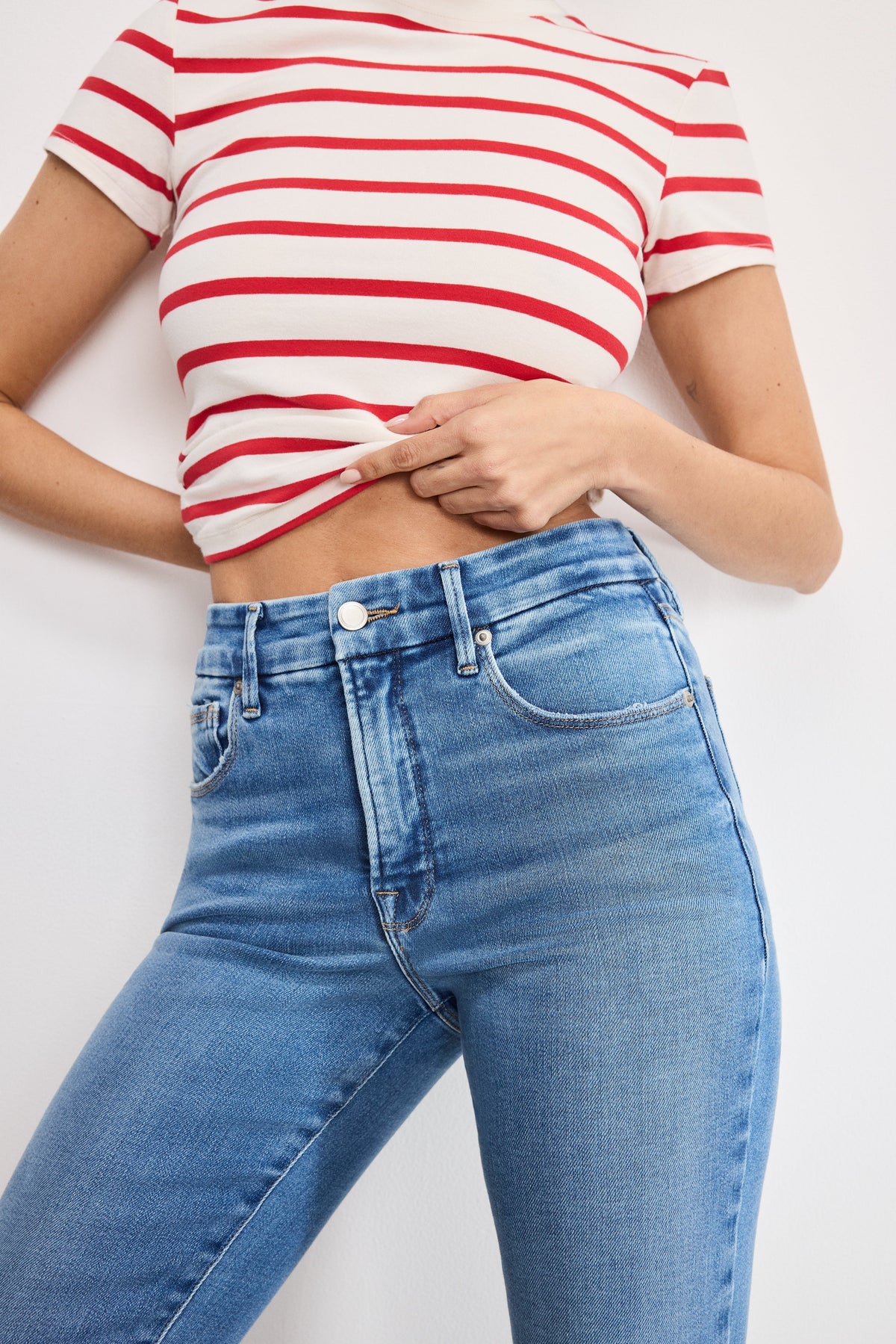 Premium SOFT TECH GOOD LEGS STRAIGHT JEANS INDIGO514