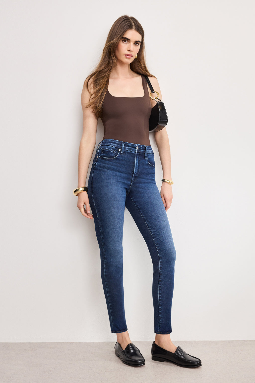 Premium SOFT TECH GOOD LEGS SKINNY JEANS INDIGO1068