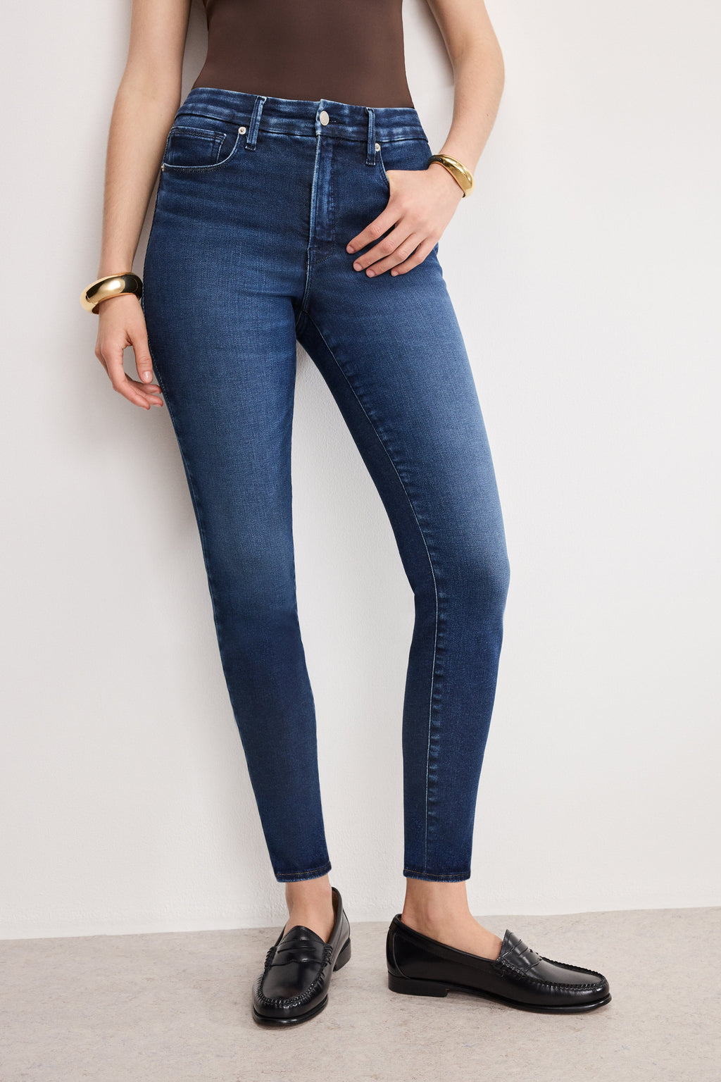 Premium SOFT TECH GOOD LEGS SKINNY JEANS INDIGO1068