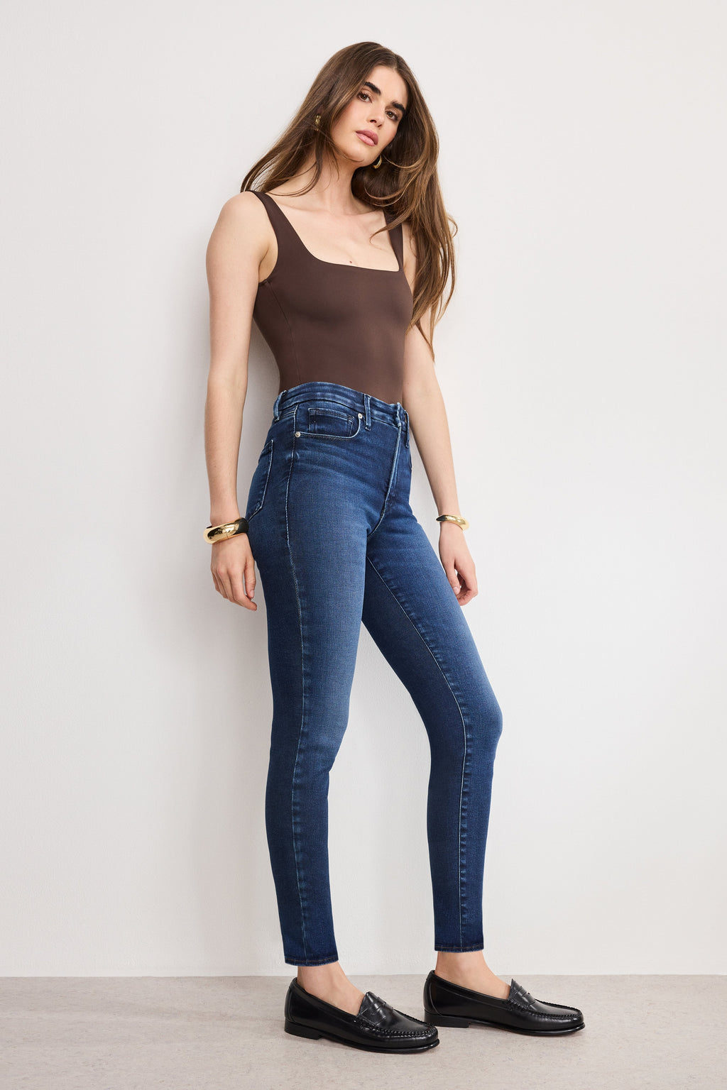 Premium SOFT TECH GOOD LEGS SKINNY JEANS INDIGO1068