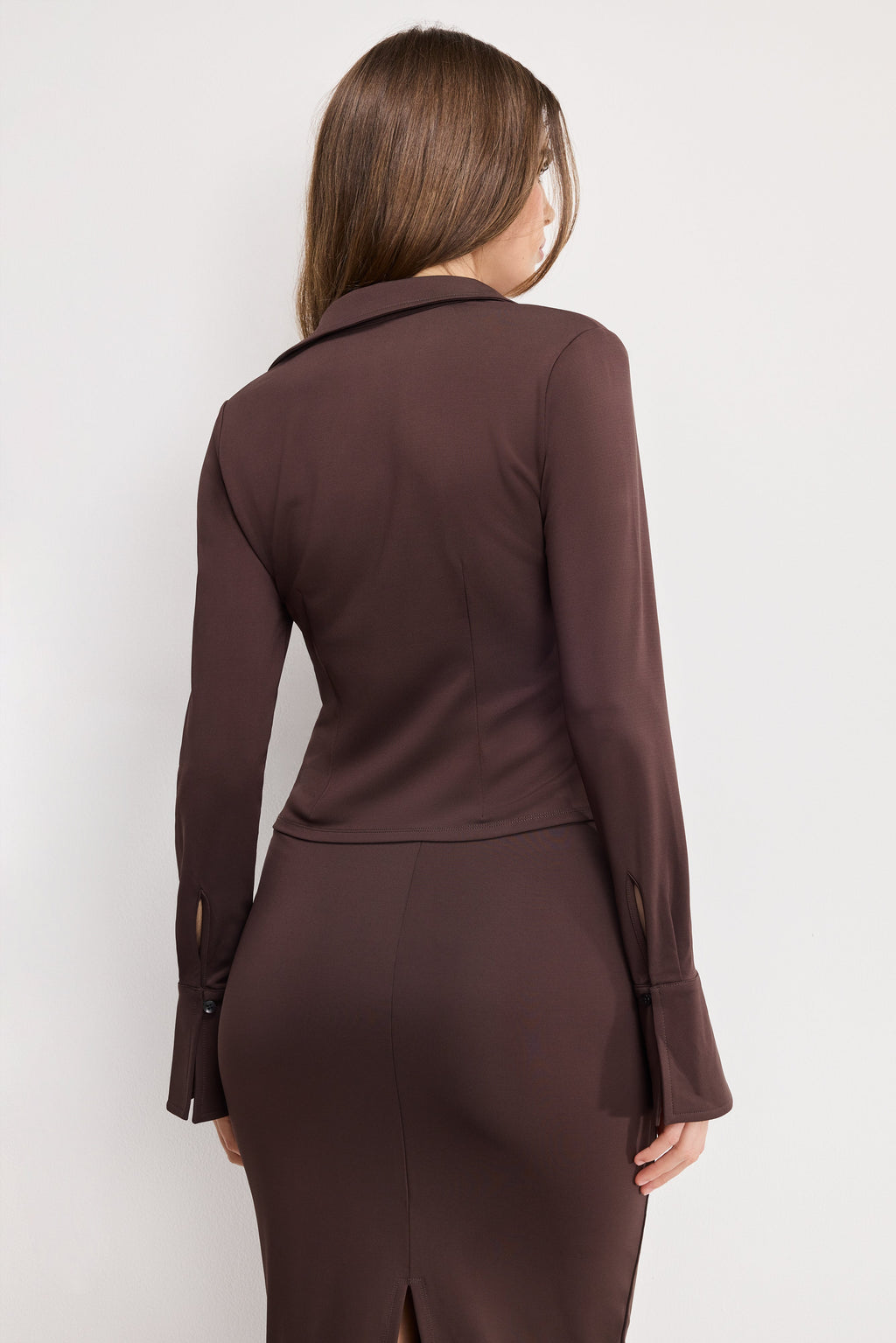Premium MATTE JERSEY LONG SLEEVE TOP BARK003