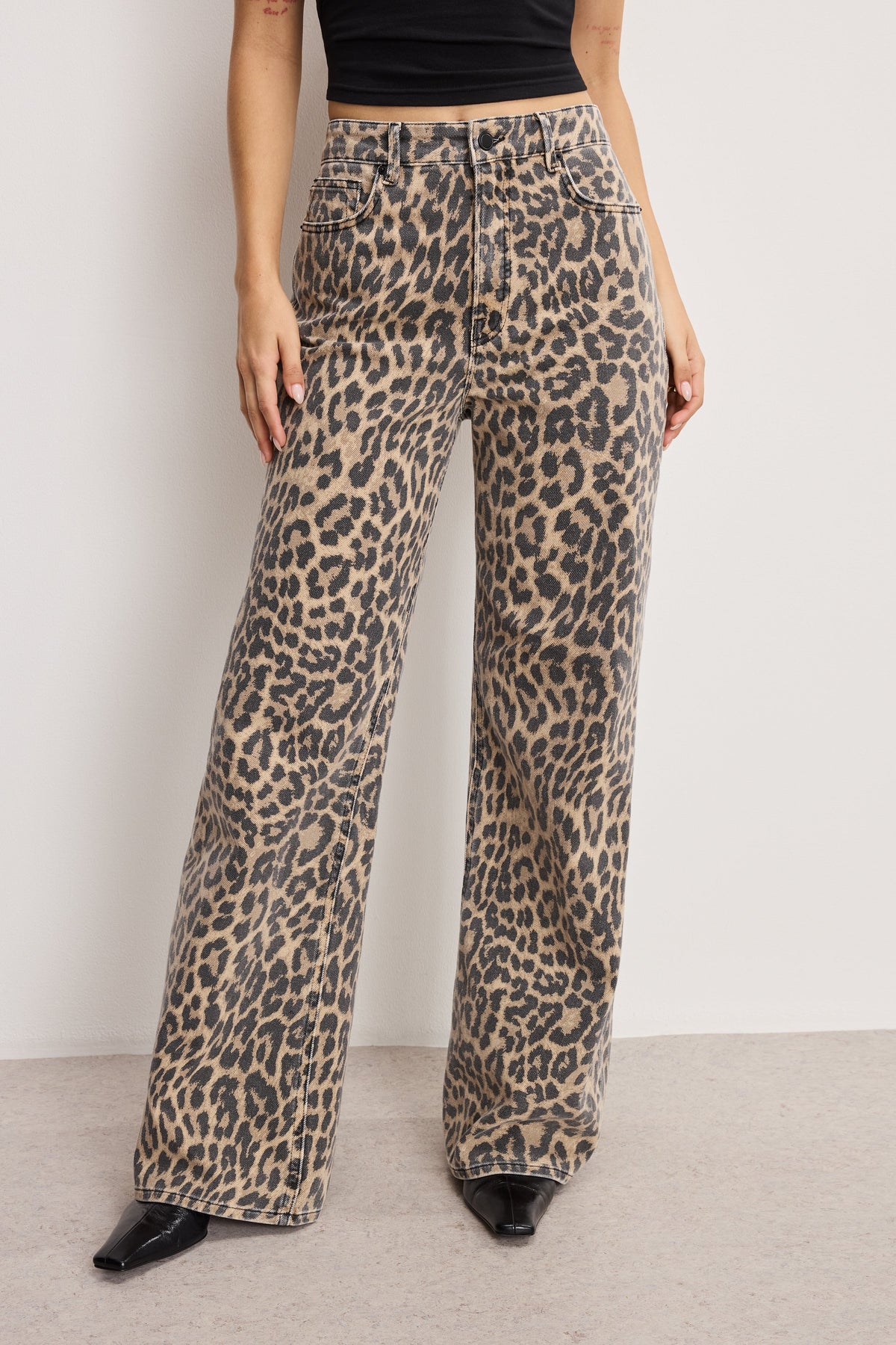Premium GOOD EASE LEOPARD JEANS LUCKY LEOPARD001