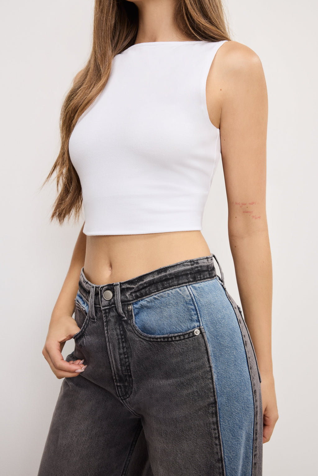 Premium GOOD LOW RISE BAGGY JEANS INDIGO1000