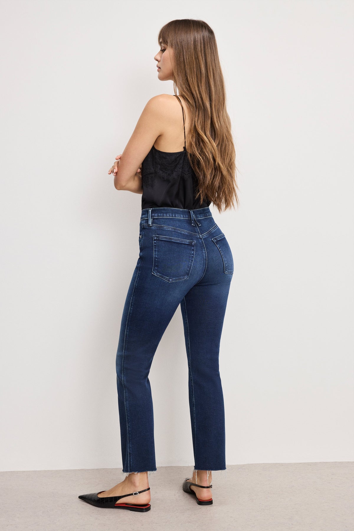 Premium SOFT TECH GOOD KICK FLARE JEANS INDIGO1068