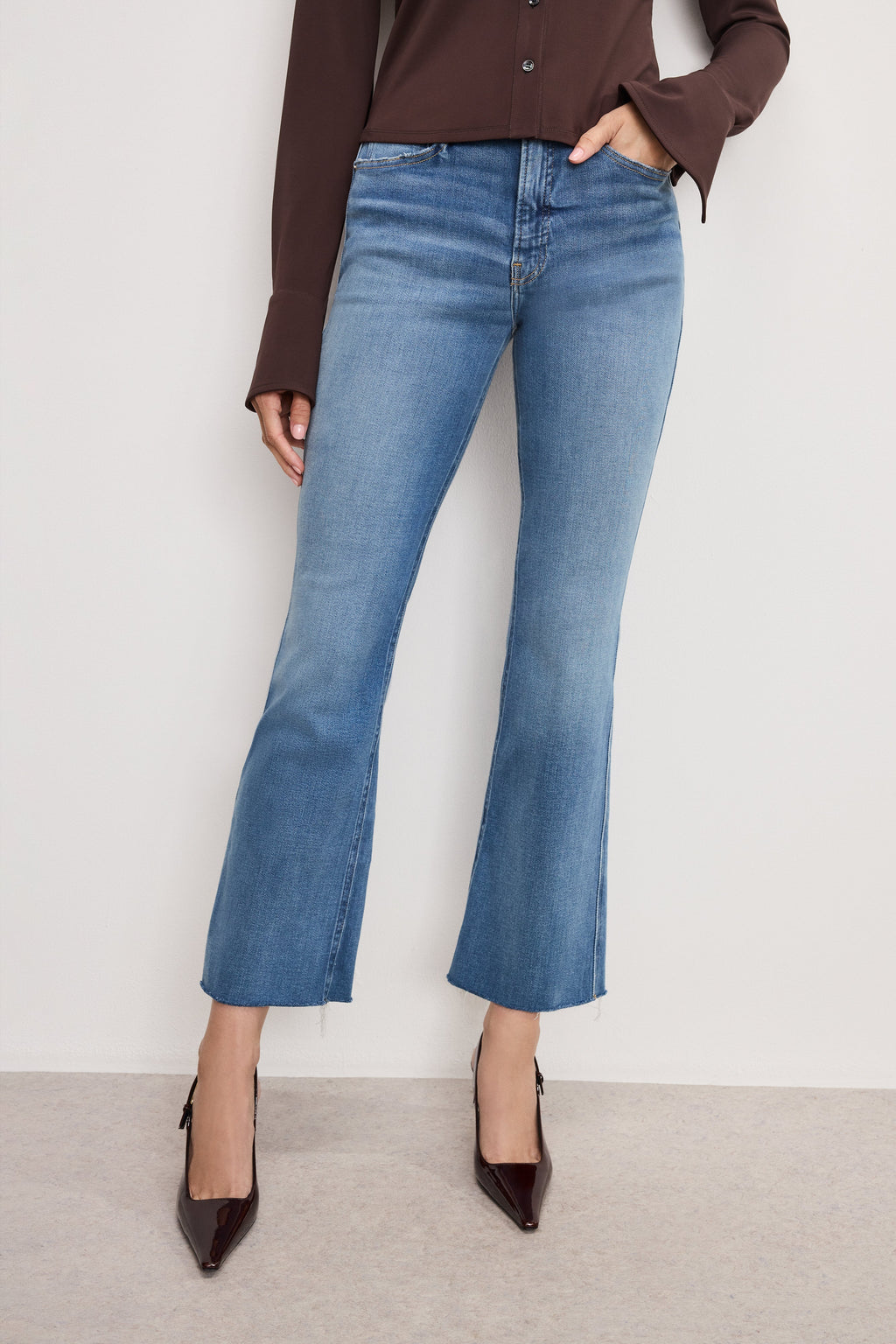 Premium SOFT TECH GOOD KICK FLARE JEANS INDIGO1026