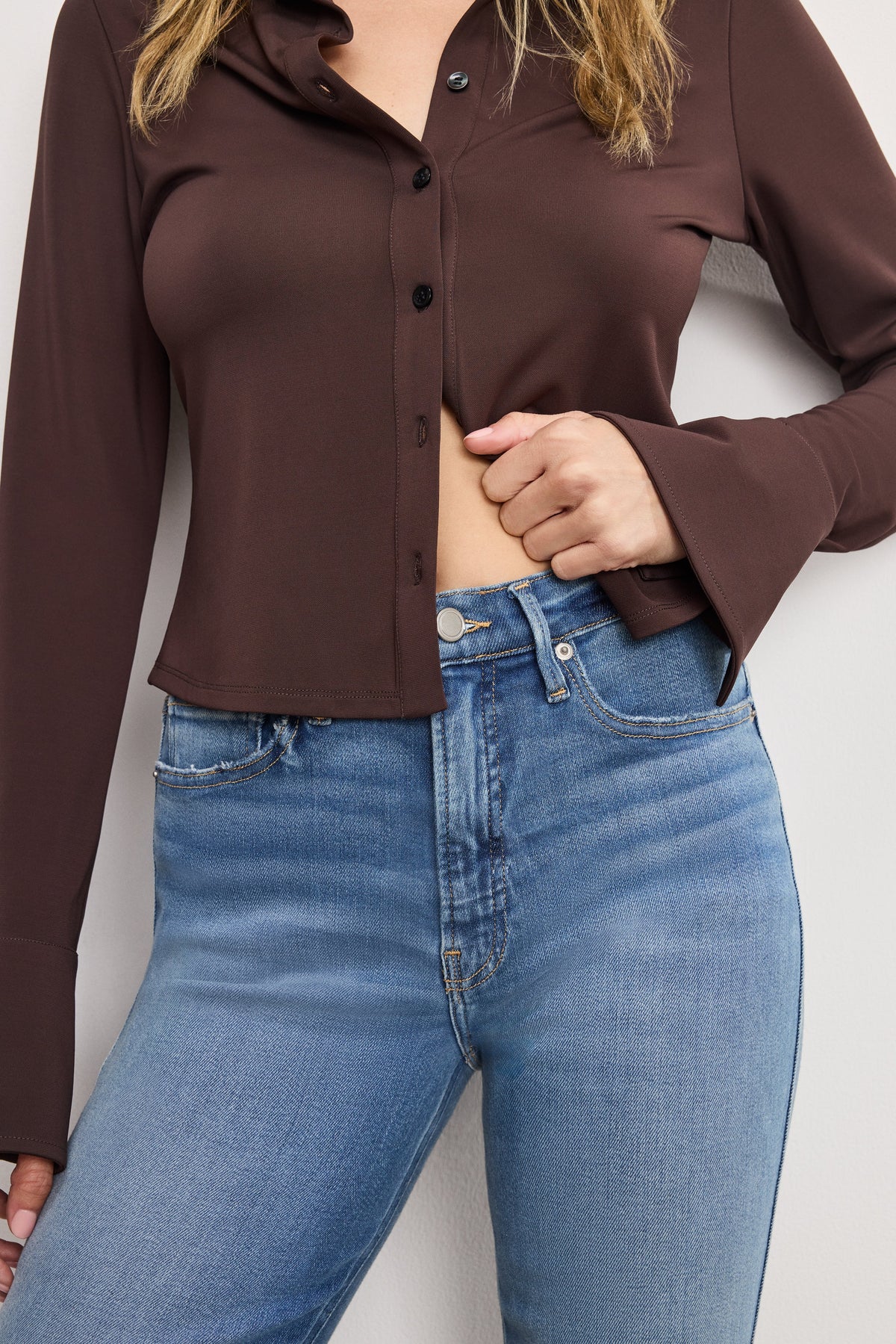 Premium SOFT TECH GOOD KICK FLARE JEANS INDIGO1026