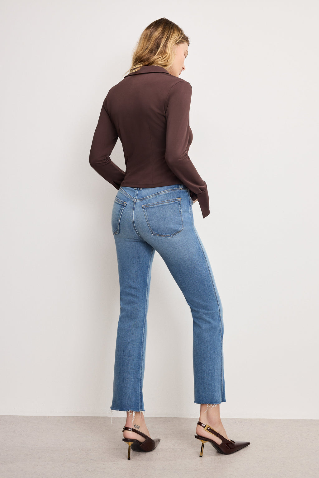 Premium SOFT TECH GOOD KICK FLARE JEANS INDIGO1026