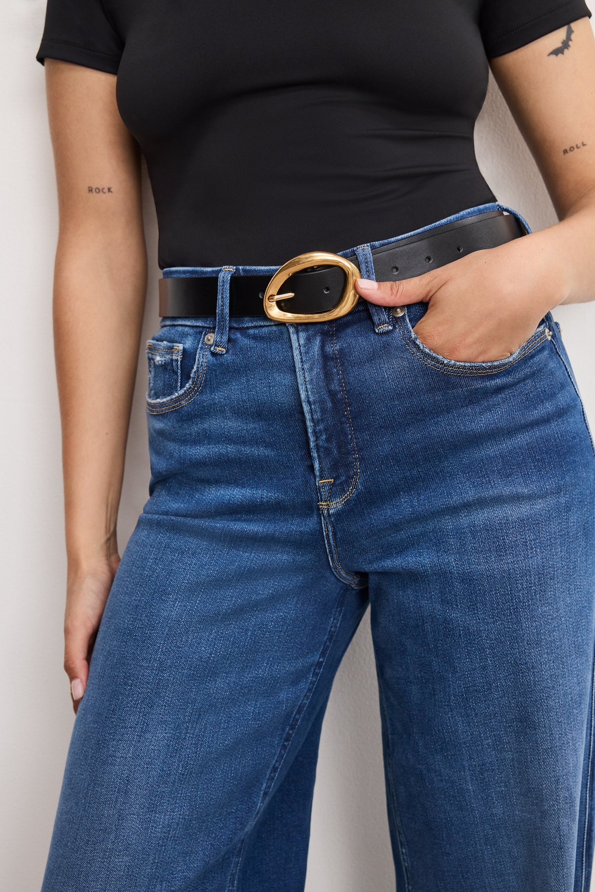 Premium SOFT TECH GOOD PETITE SKATE WIDE JEANS INDIGO891