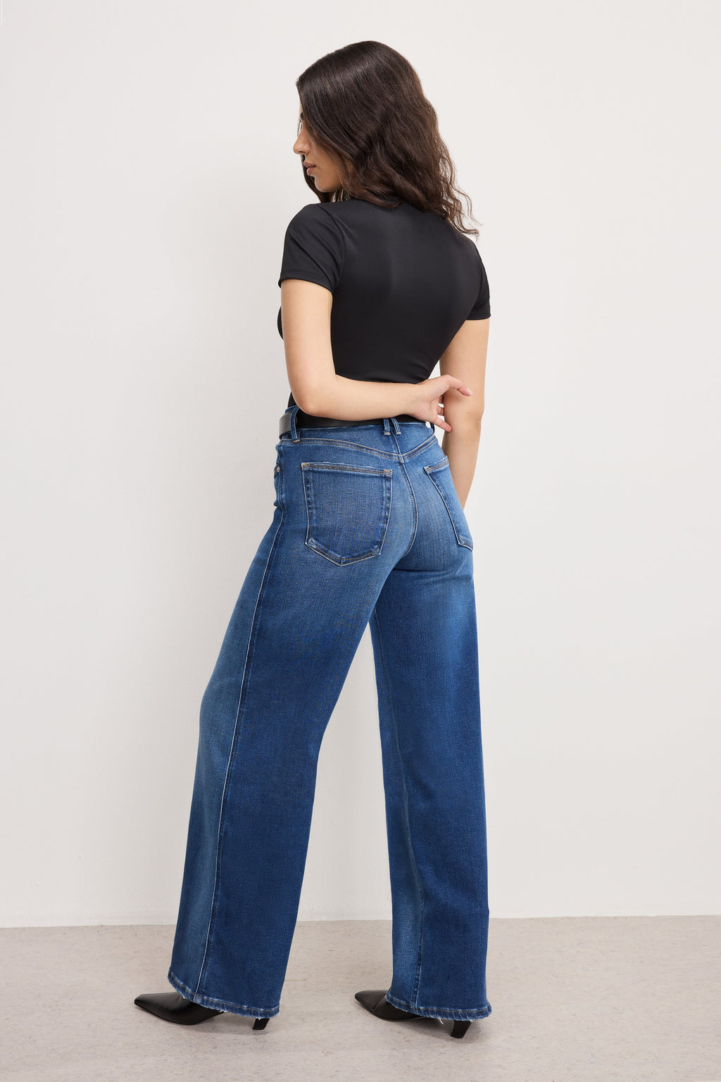 Premium SOFT TECH GOOD PETITE SKATE WIDE JEANS INDIGO891