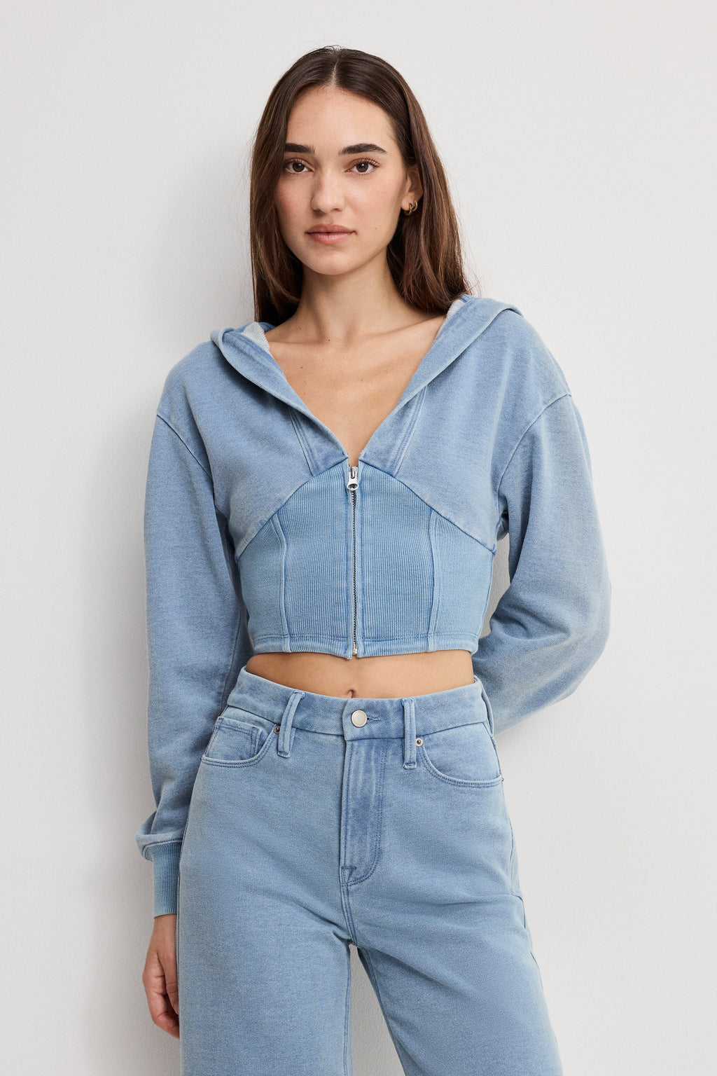 Premium JEANIUS ZIP UP HOODIE INDIGO1157