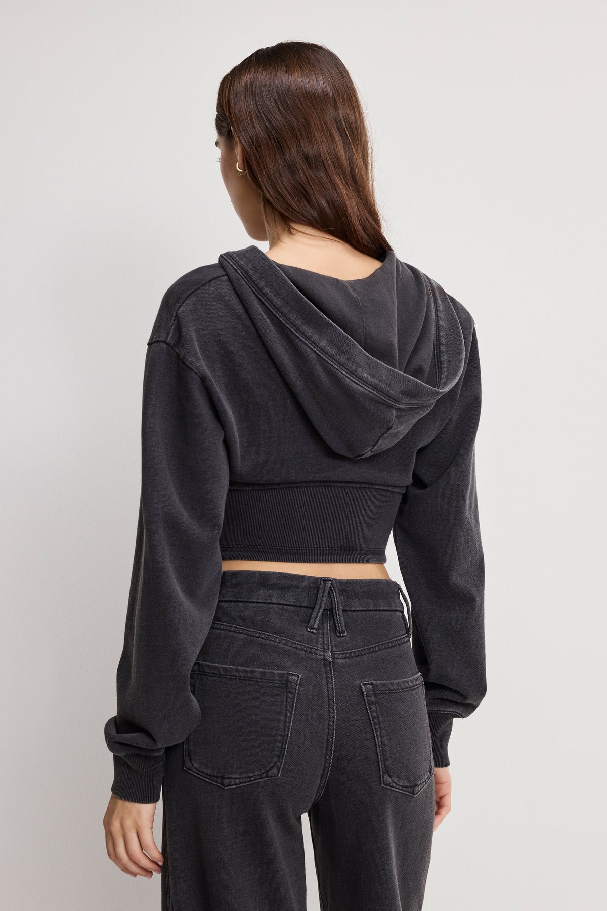 Premium JEANIUS ZIP UP HOODIE BLACK430