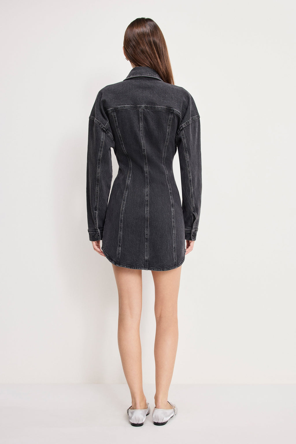 Premium SHAPED DENIM DRESS K418