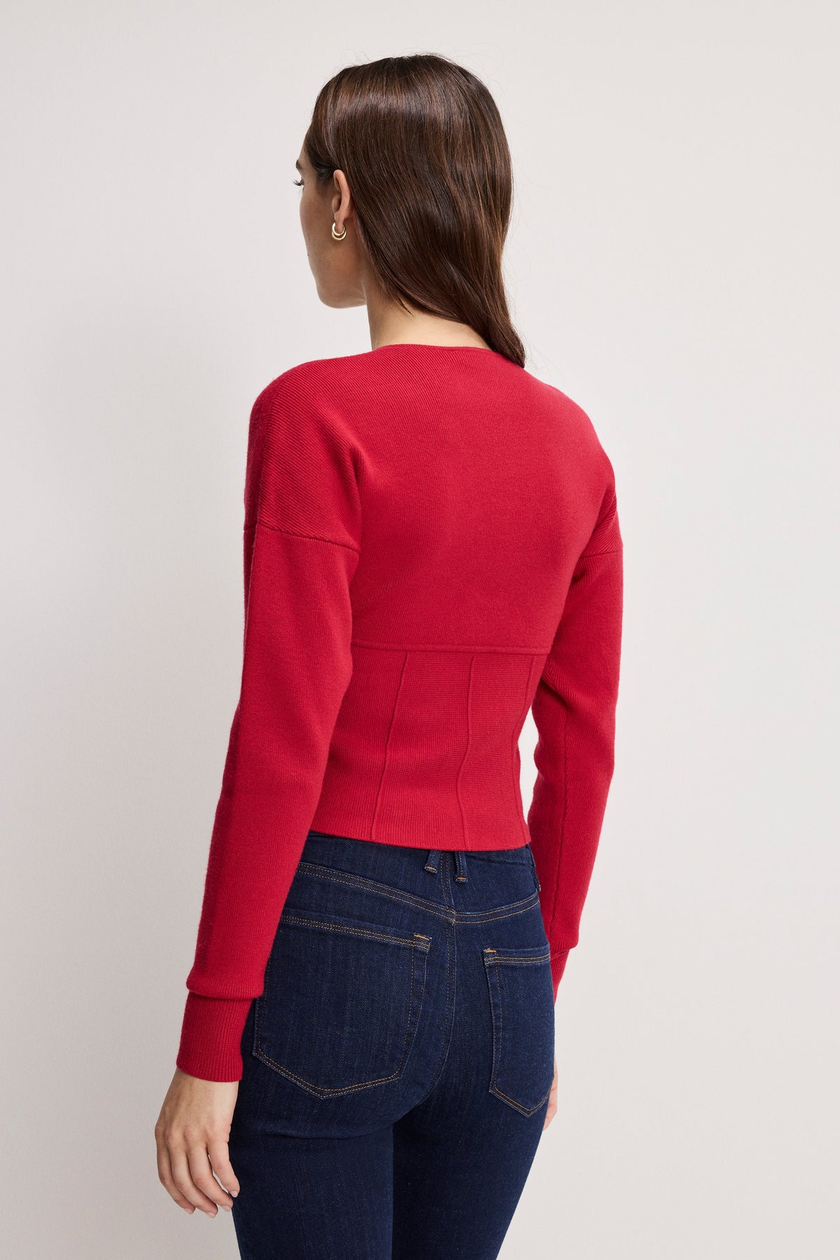 Premium BUSTIER SWEATER RUBY