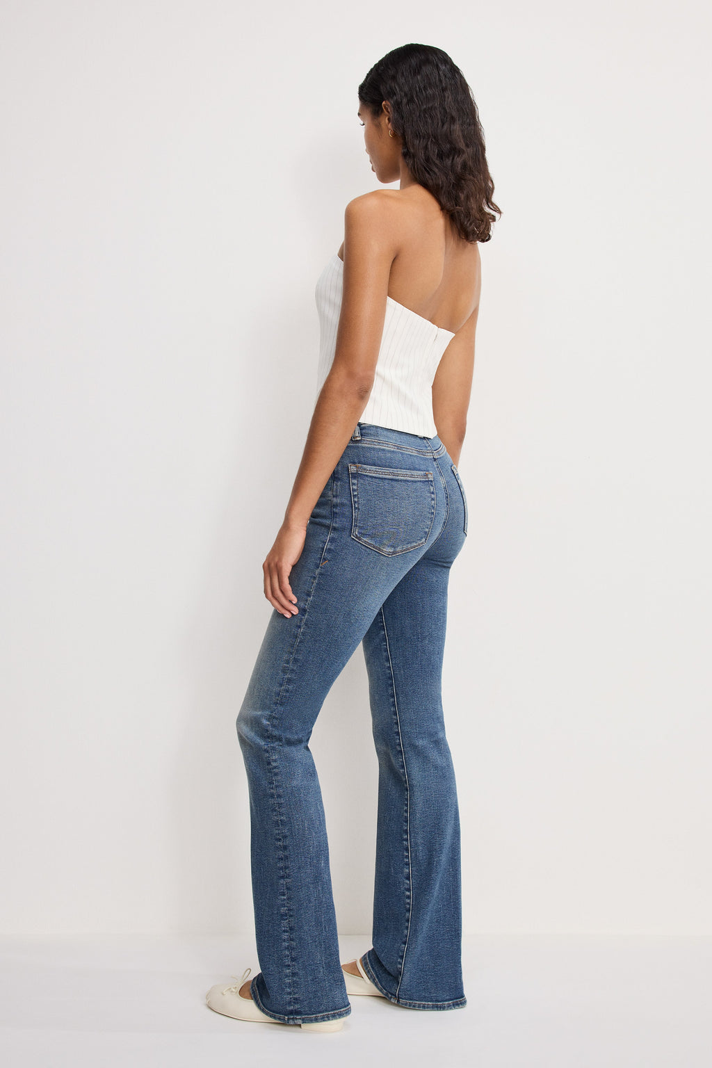 Premium GOOD CLASSIC BOOTCUT JEANS INDIGO1128
