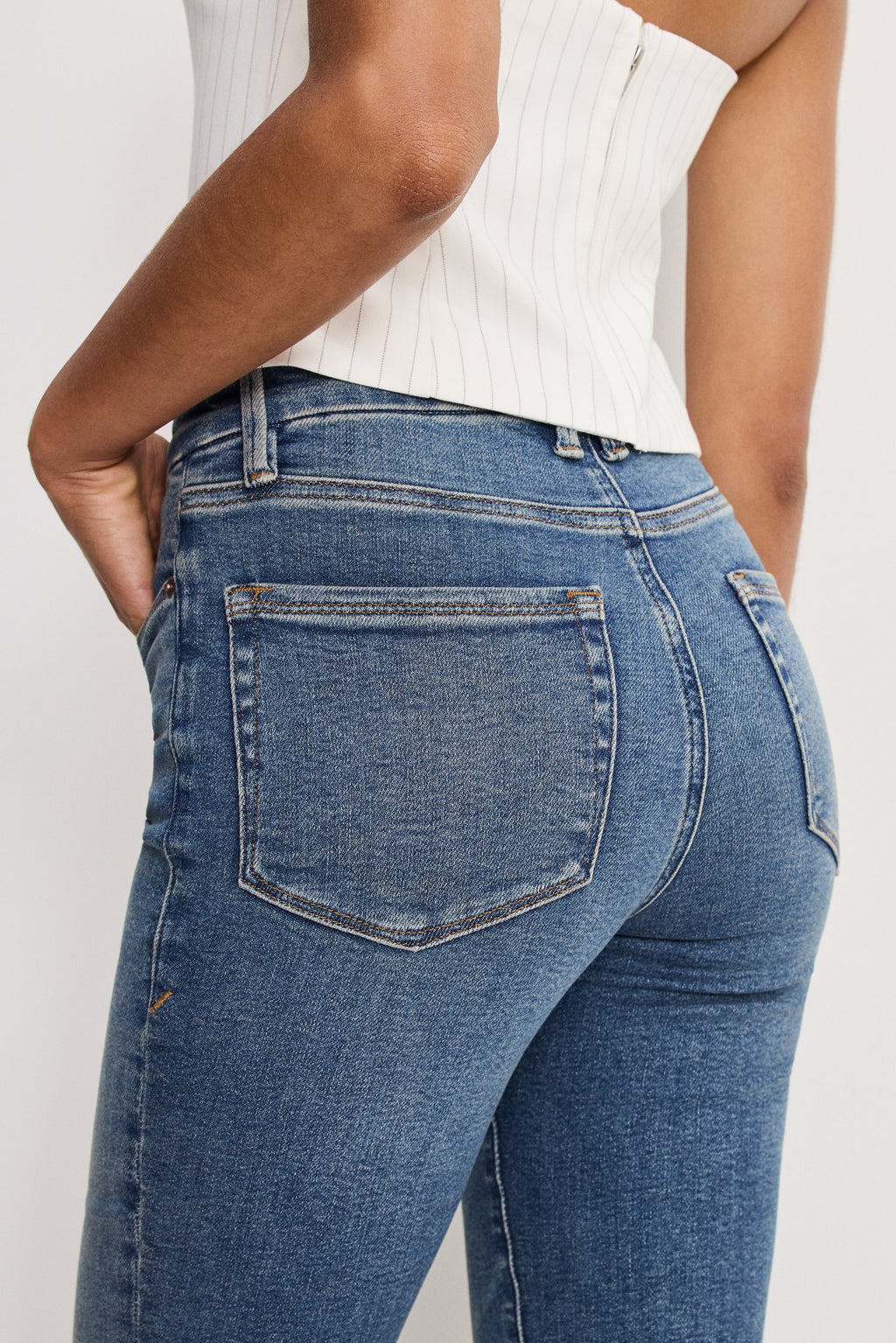 Premium GOOD CLASSIC BOOTCUT JEANS INDIGO1128