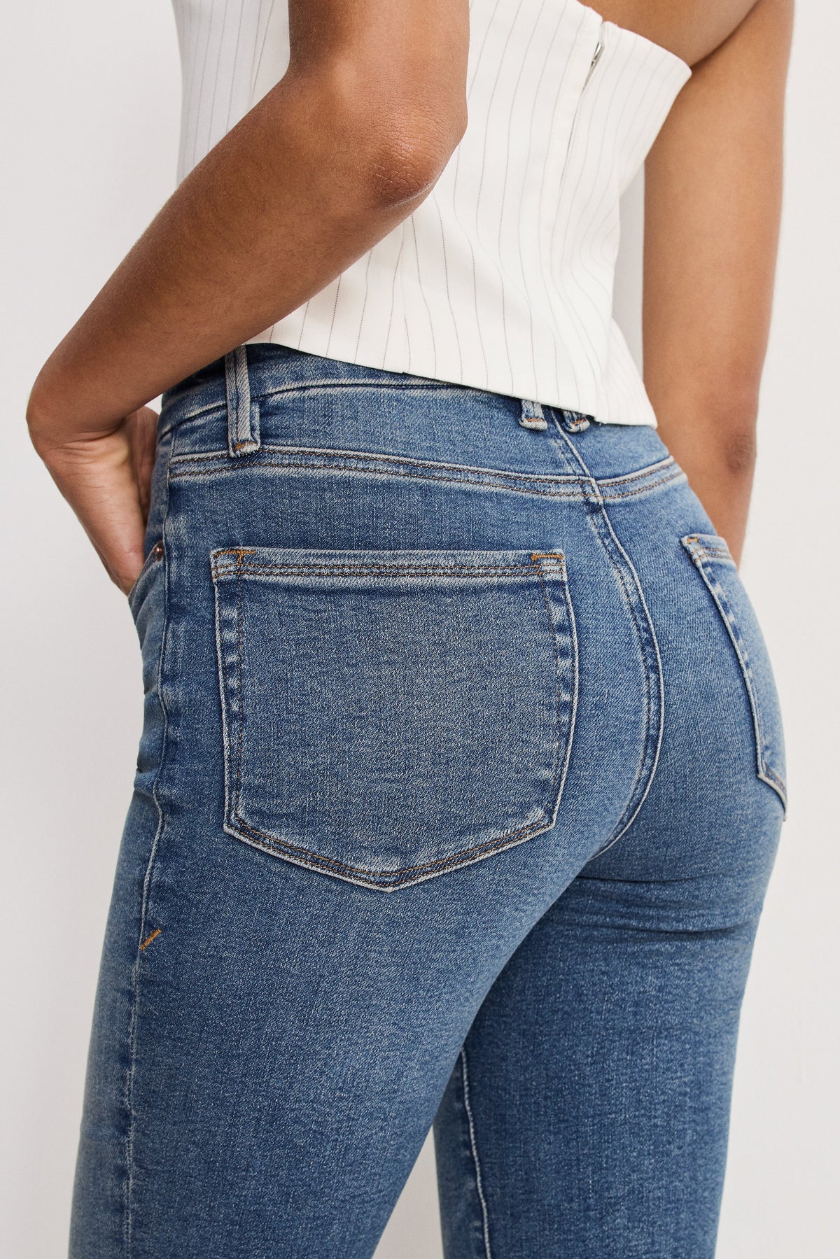 Premium GOOD CLASSIC BOOTCUT JEANS INDIGO1128