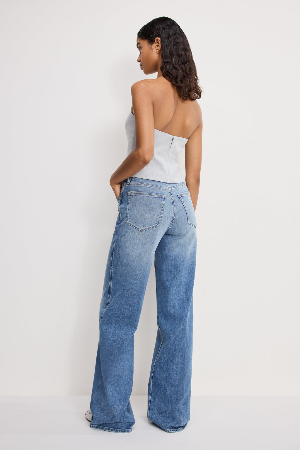 Premium GOOD SKATE WIDE JEANS INDIGO1142