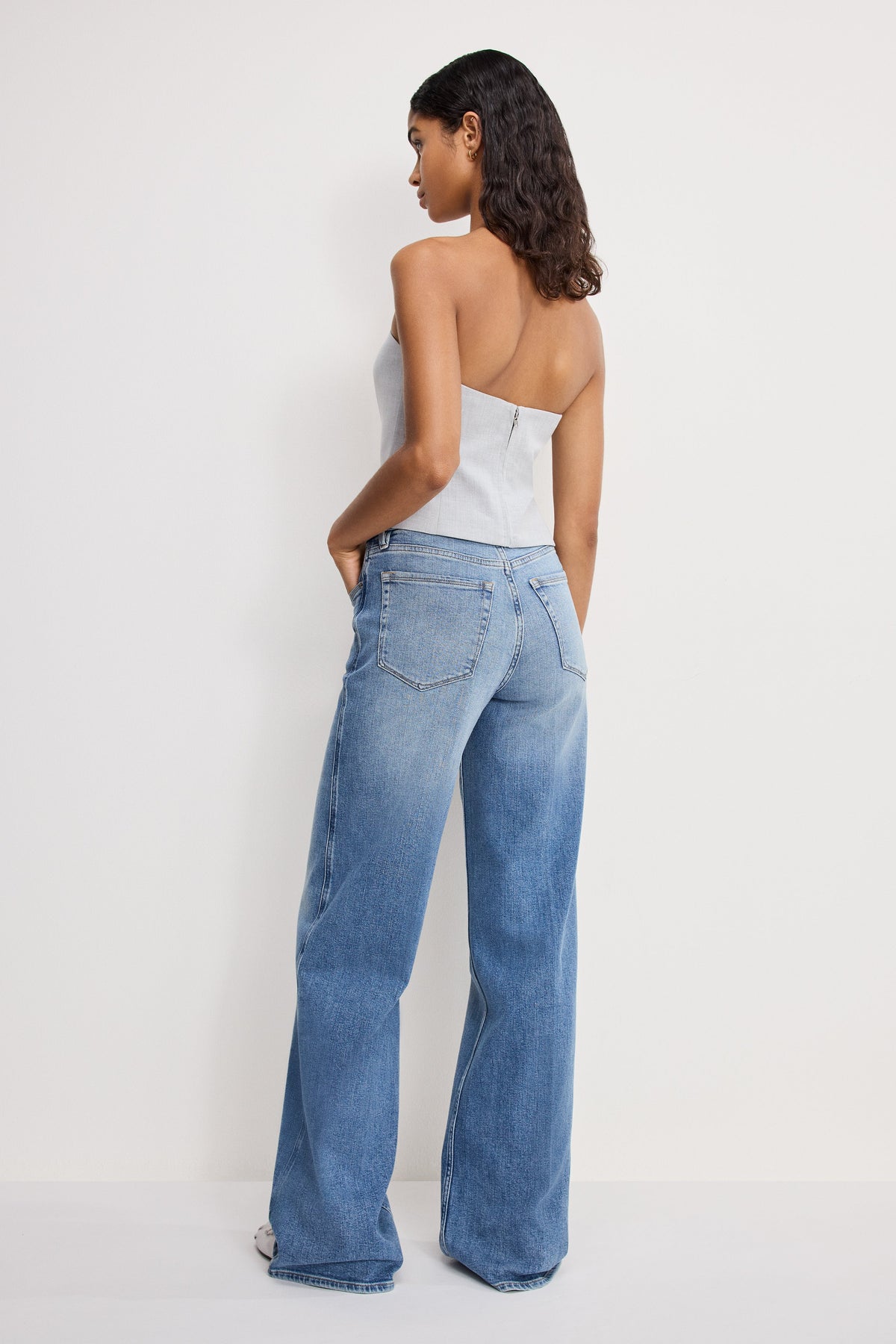 Premium GOOD SKATE WIDE JEANS INDIGO1142