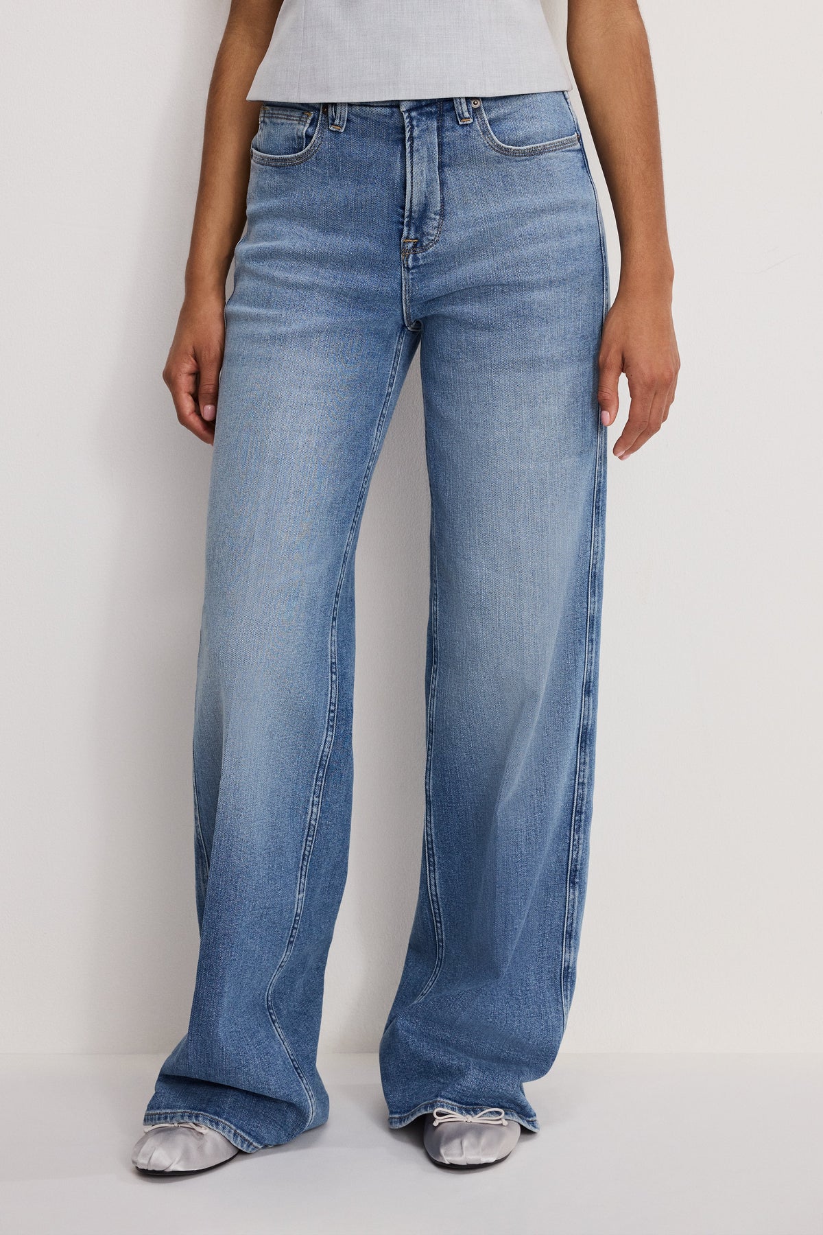 Premium GOOD SKATE WIDE JEANS INDIGO1142