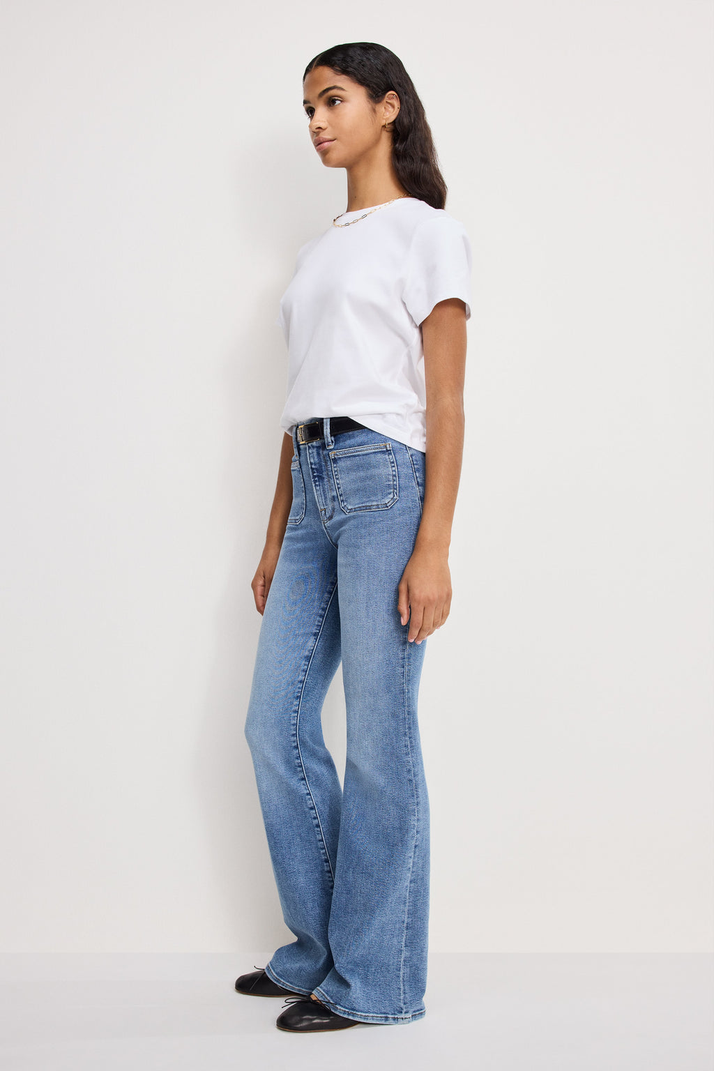 Premium GOOD LEGS FLARE JEANS INDIGO1149
