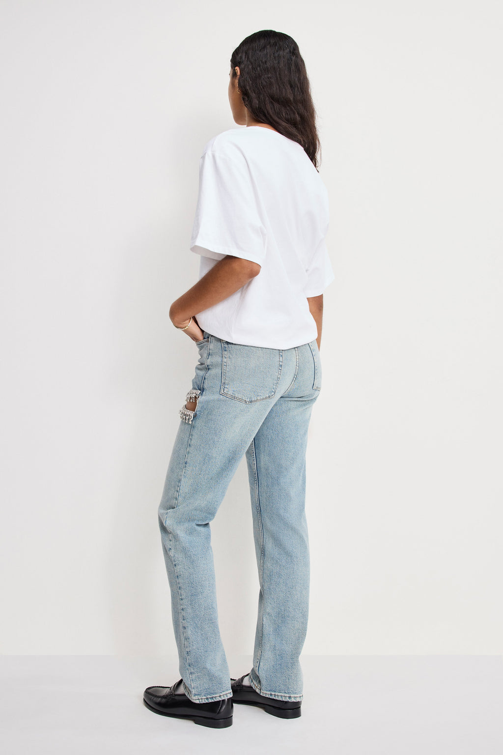 Premium GOOD ICON STRAIGHT DIAMOND JEANS INDIGO357
