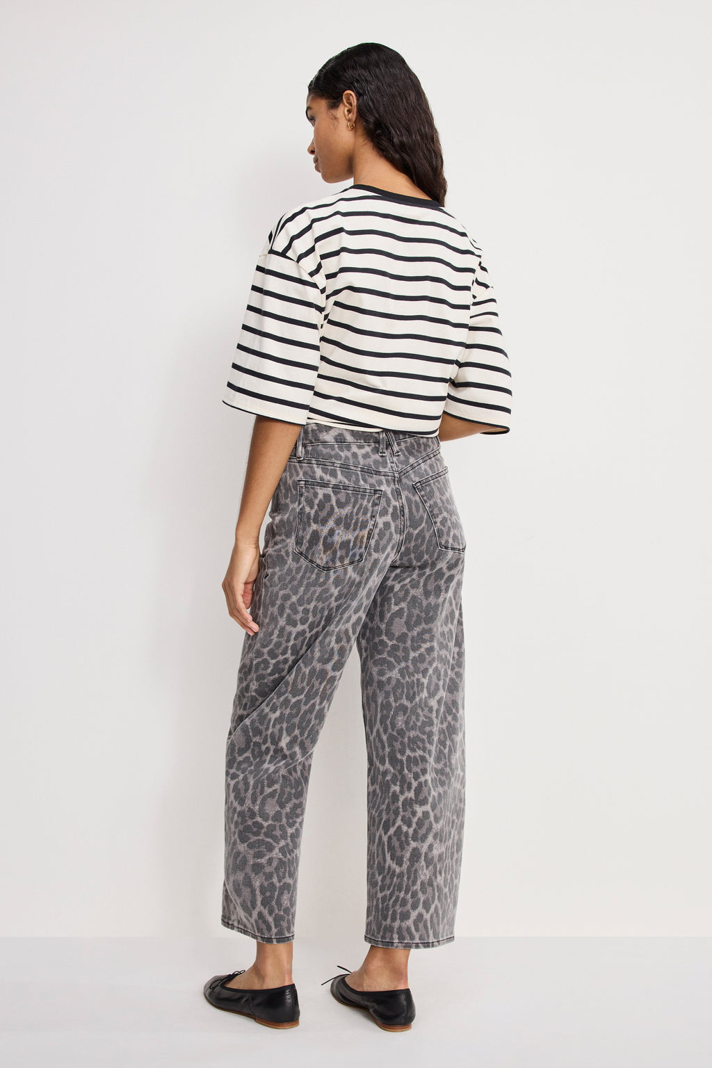 Premium GOOD BARREL JEANS GREY LUCKY LEOPARD