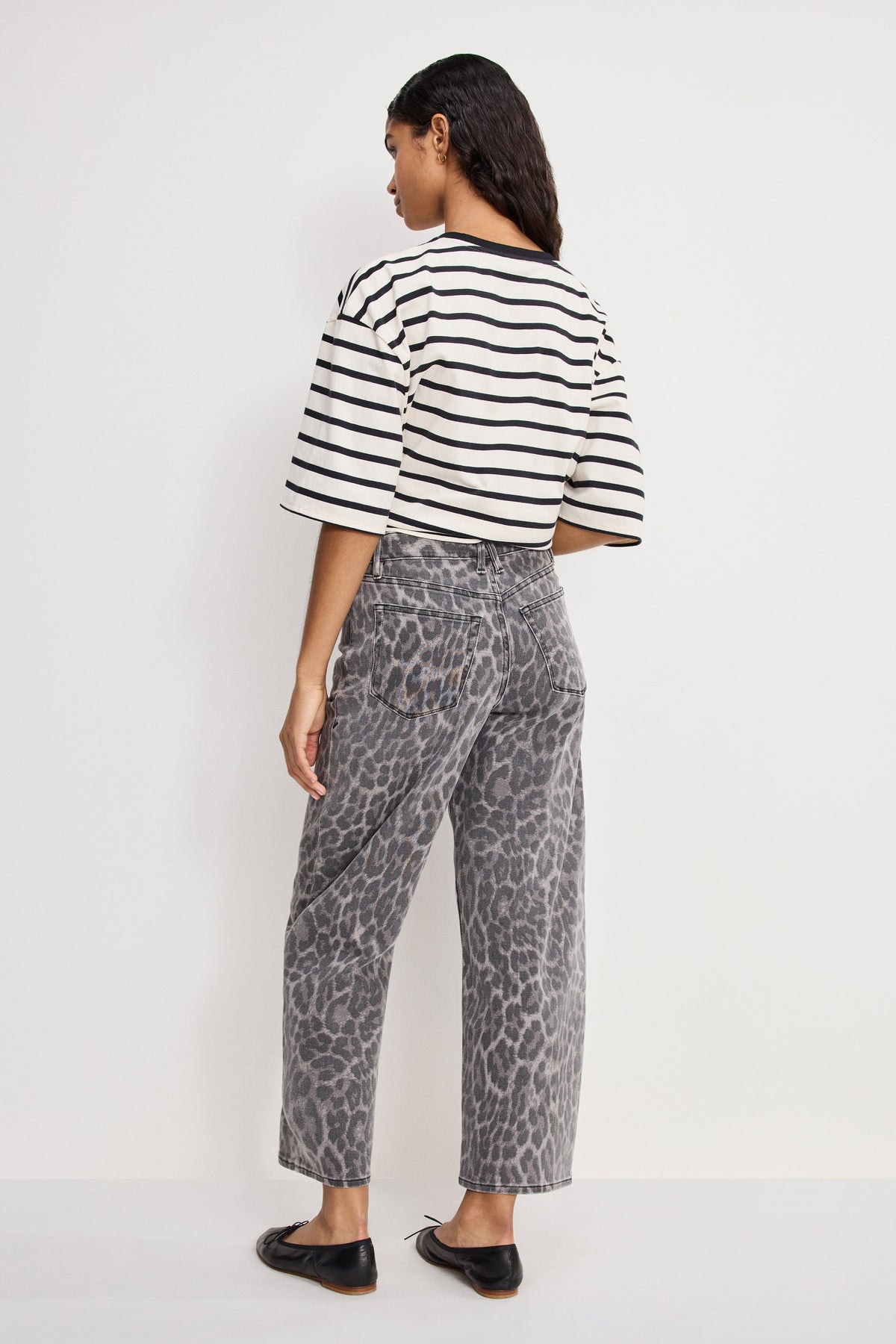 Premium GOOD BARREL JEANS GREY LUCKY LEOPARD