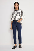 Premium GOOD LEGS STRAIGHT JEANS INDIGO983