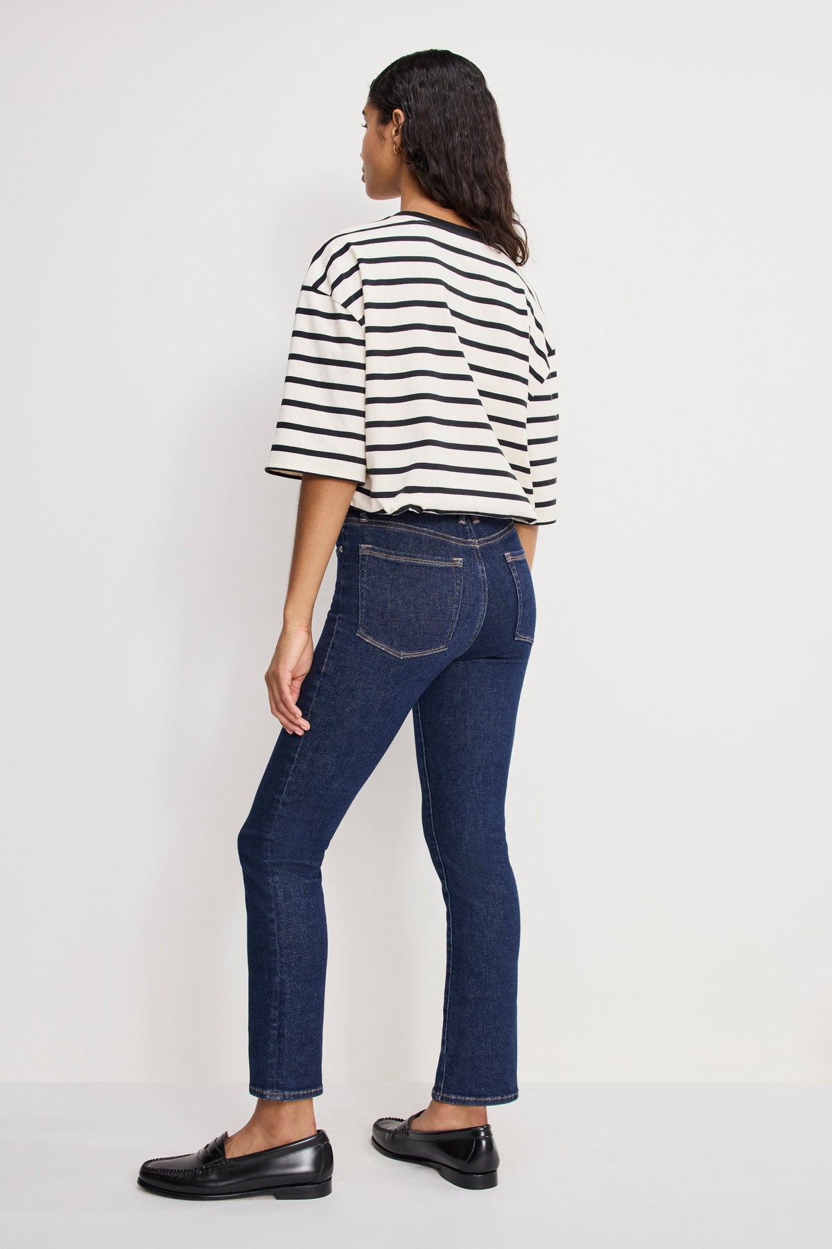 Premium GOOD LEGS STRAIGHT JEANS INDIGO983